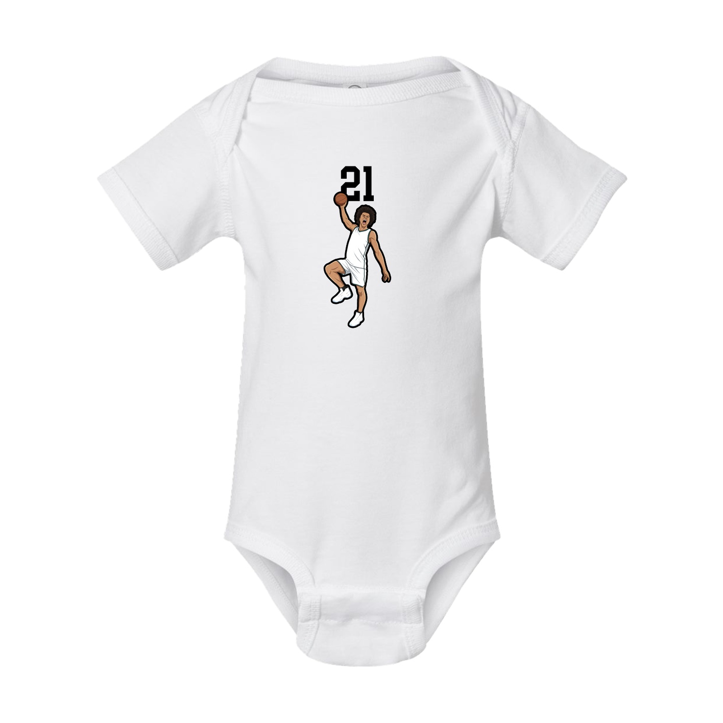 Baby Onesie — Number Top in White