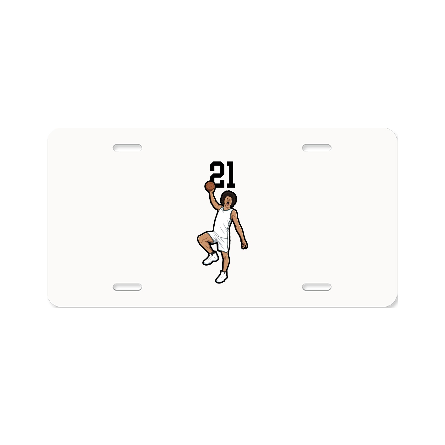 License Plate — Number Top in Classic