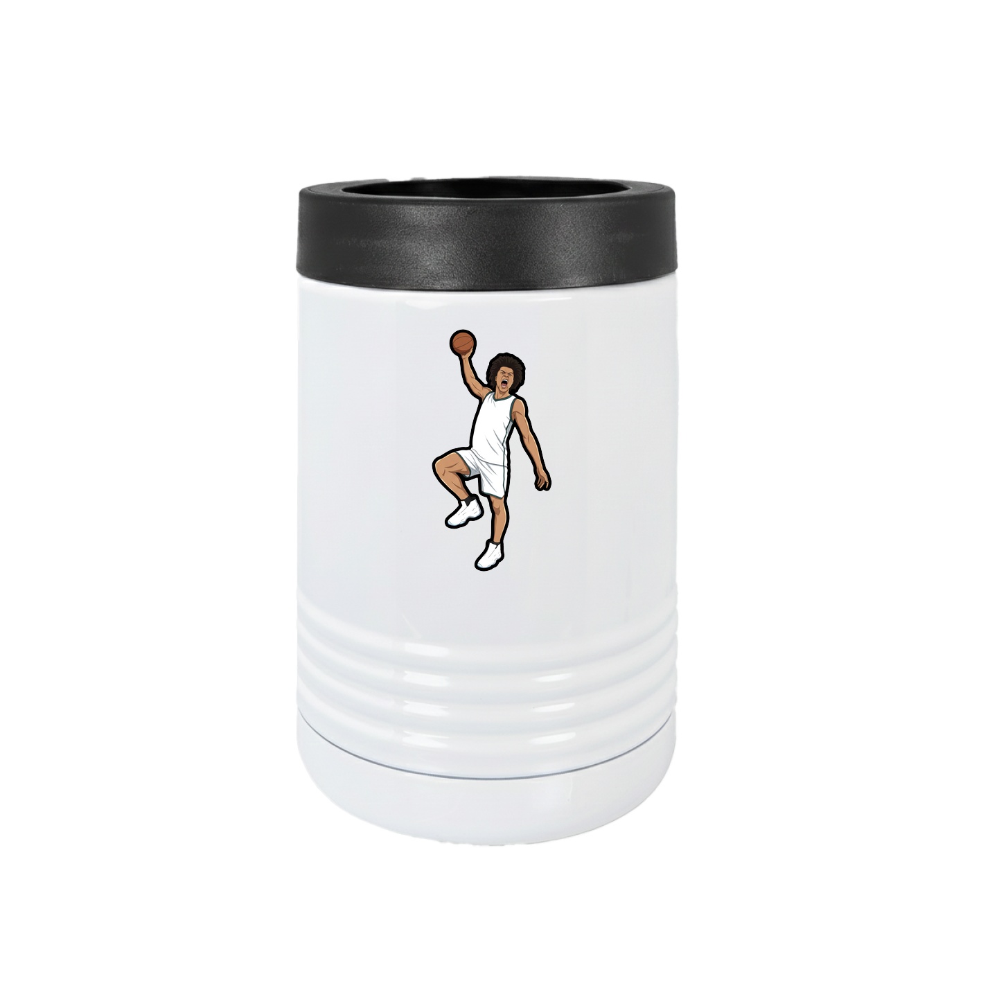 Beverage Holder — Name Vertical in White
