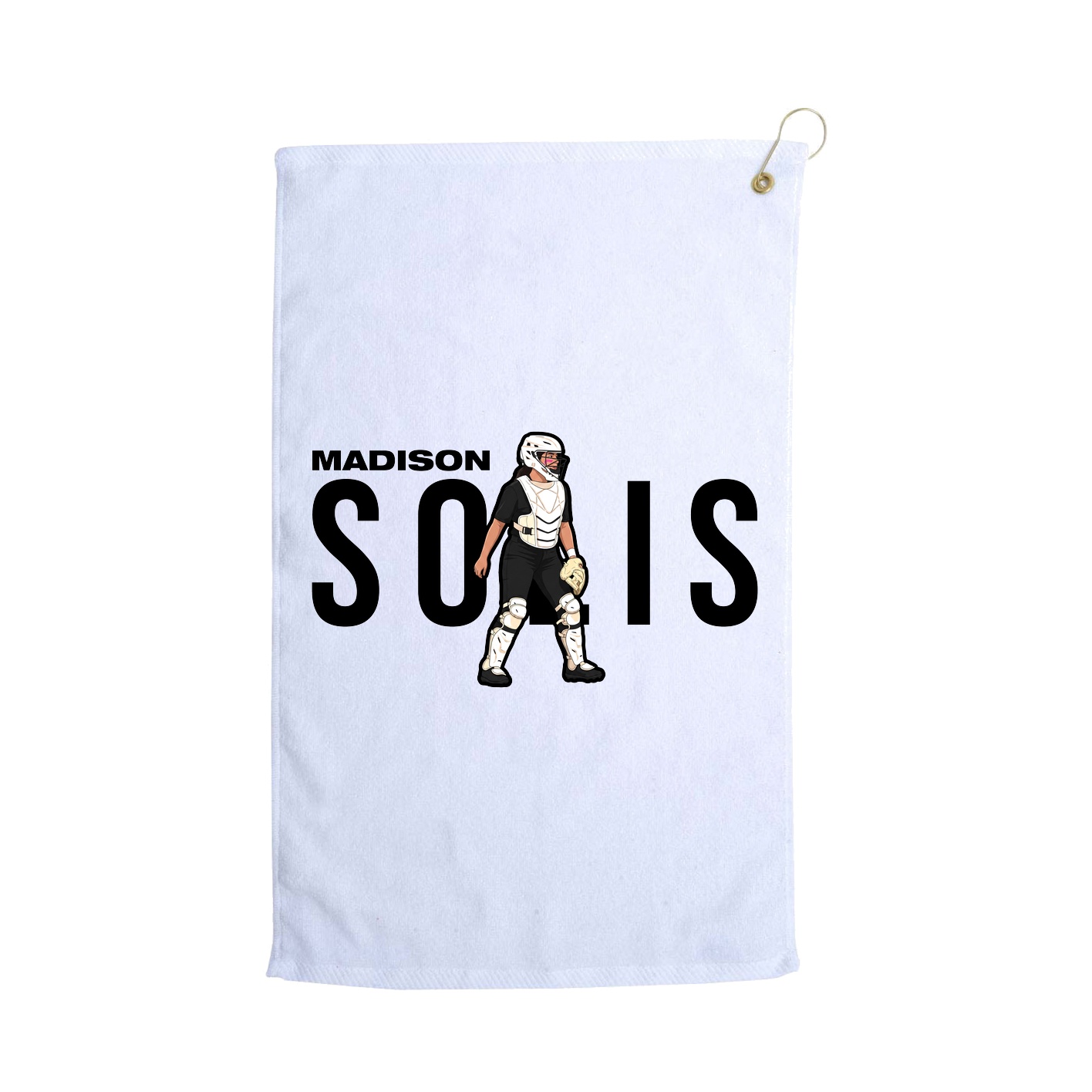 Golf Towel — Player Name in White