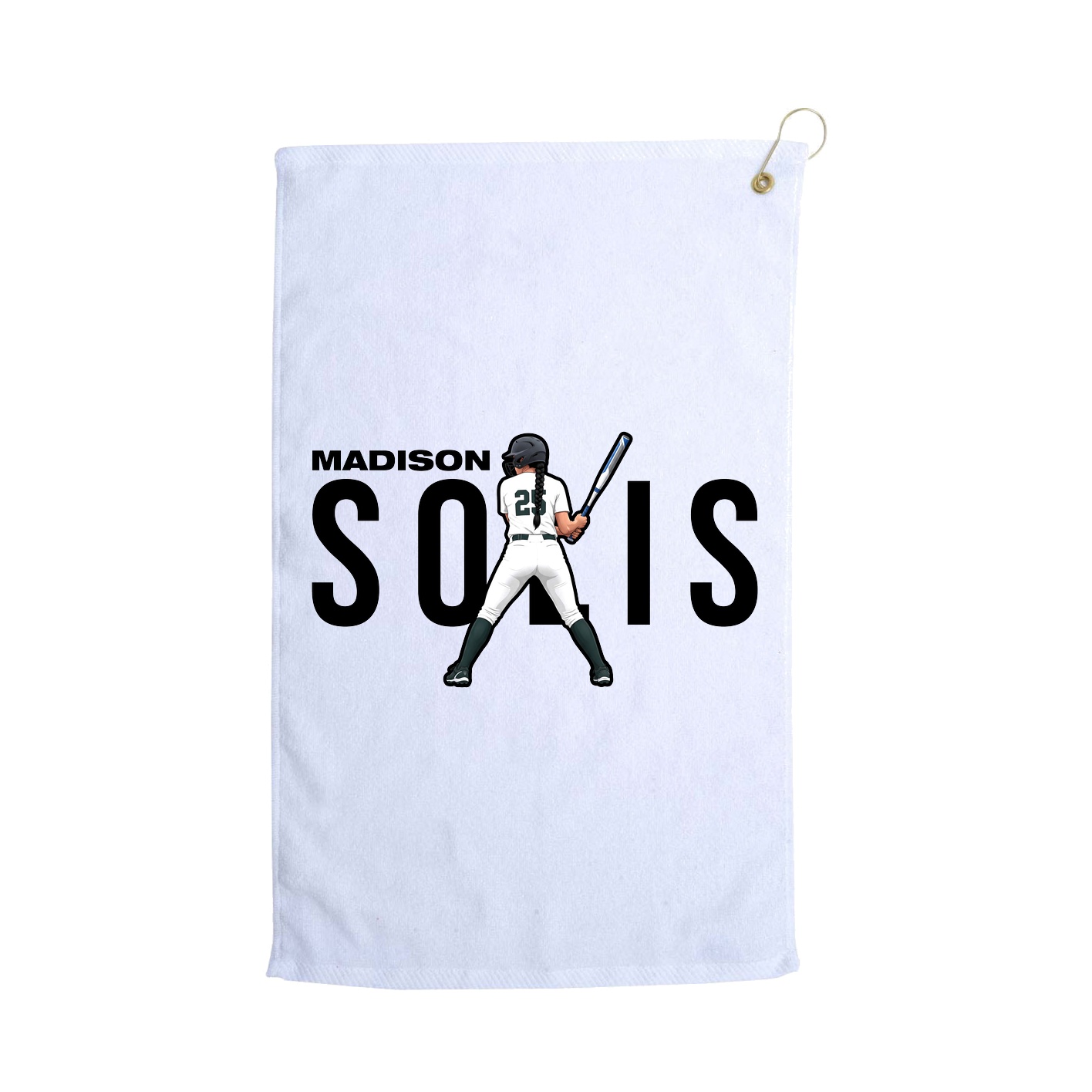 Golf Towel — Player Name in White