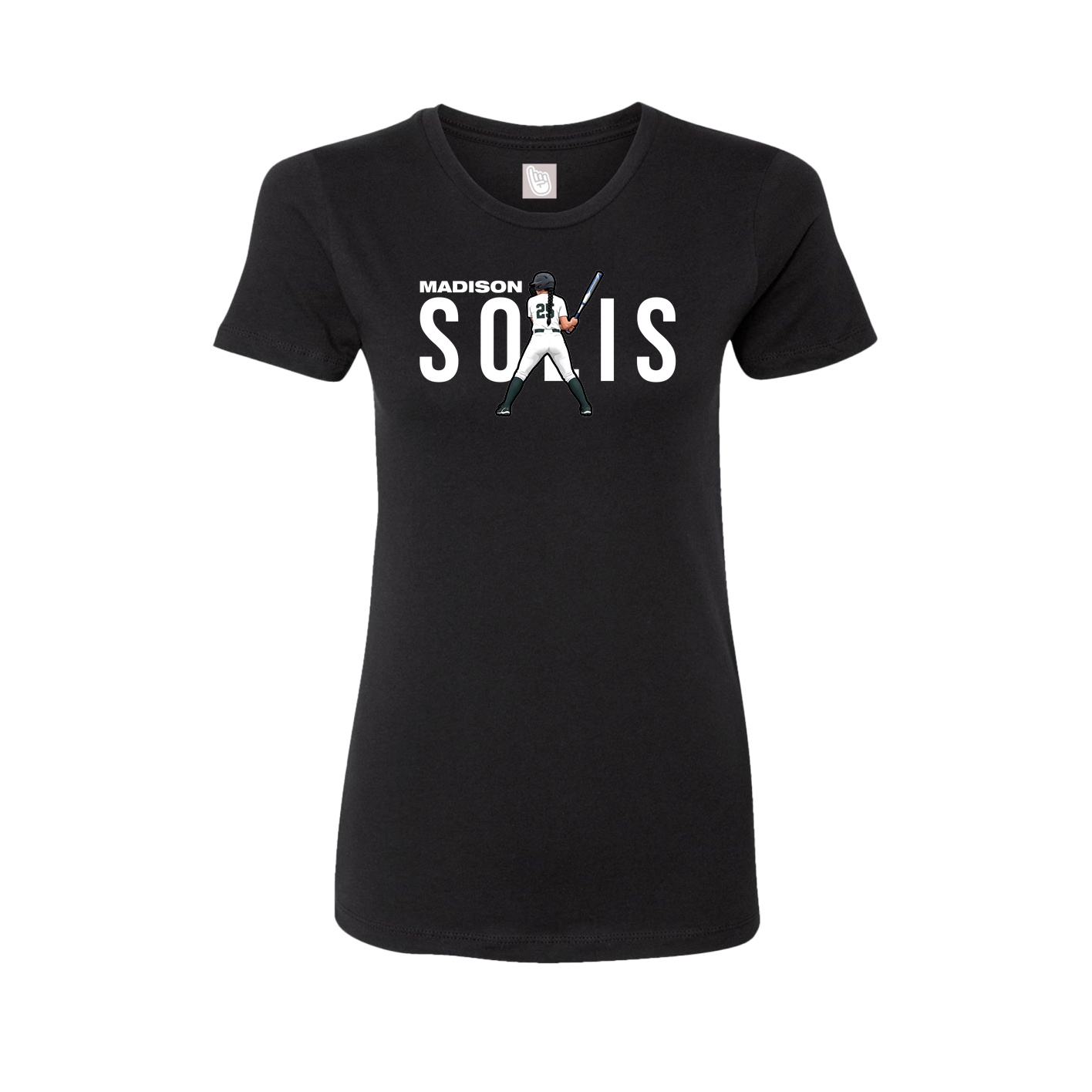 Womens Tee — Player Name in Black