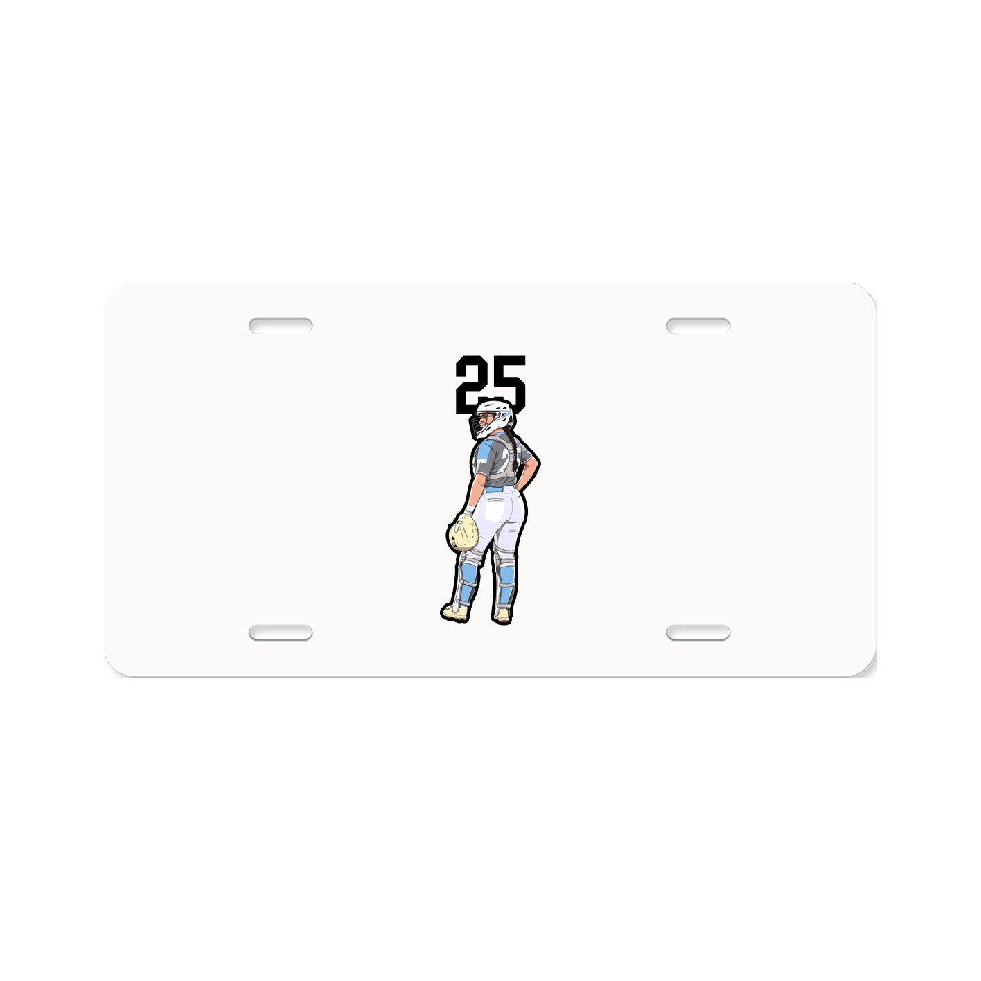 License Plate — Number Top in Classic