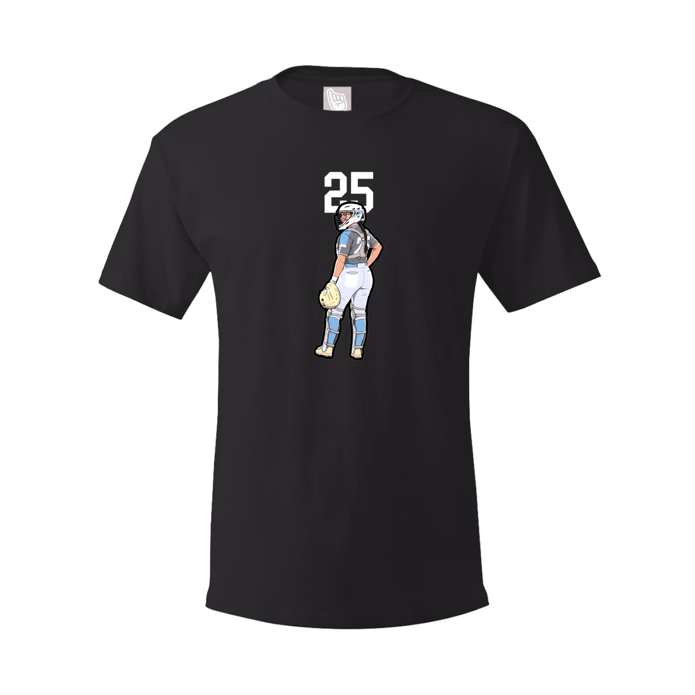 Youth Tee — Number Top in Black