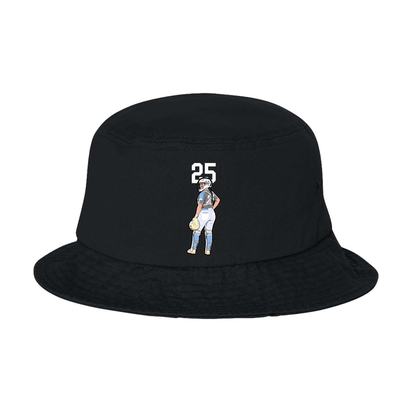 Bucket Cap — Number Top in Black