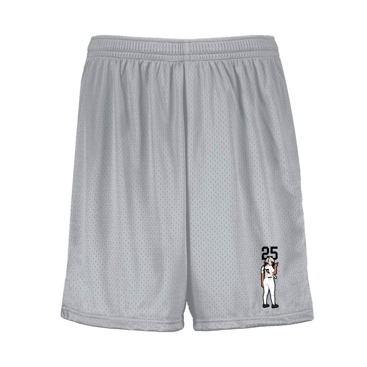 Shorts — Number Top in Silver