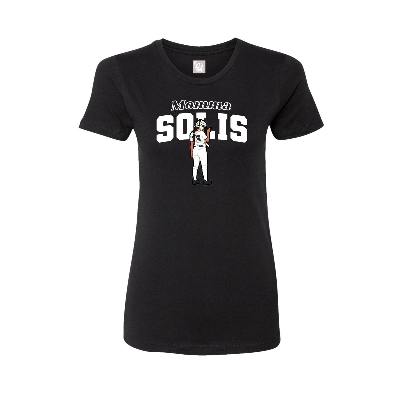 Womens Tee — Mothers Day Block in Black