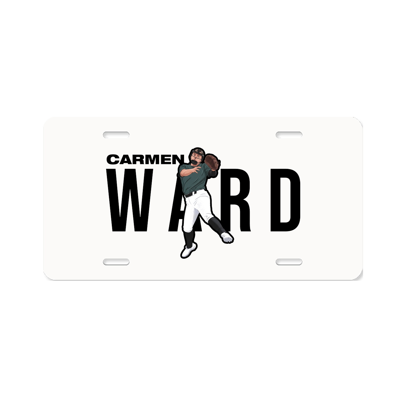 License Plate — Player Name in Classic