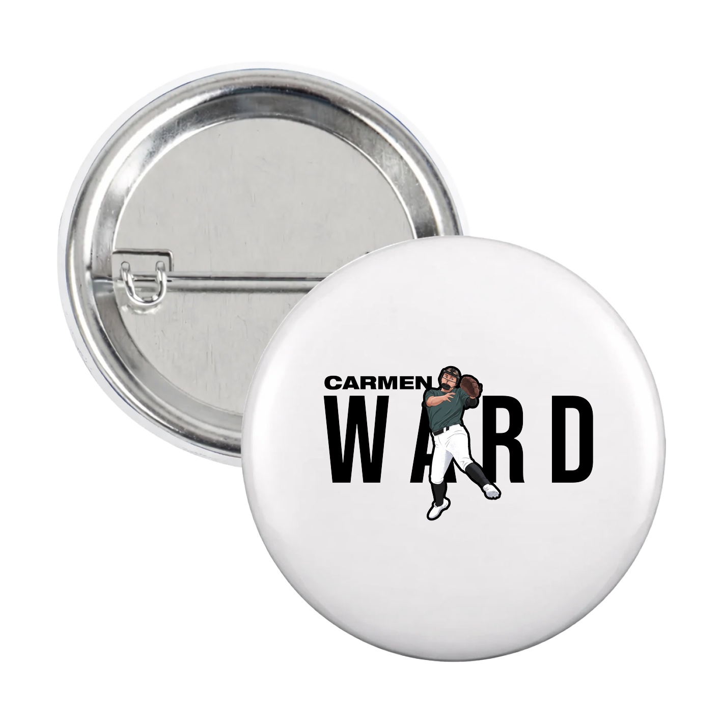 Game Day Button — Player Name in White