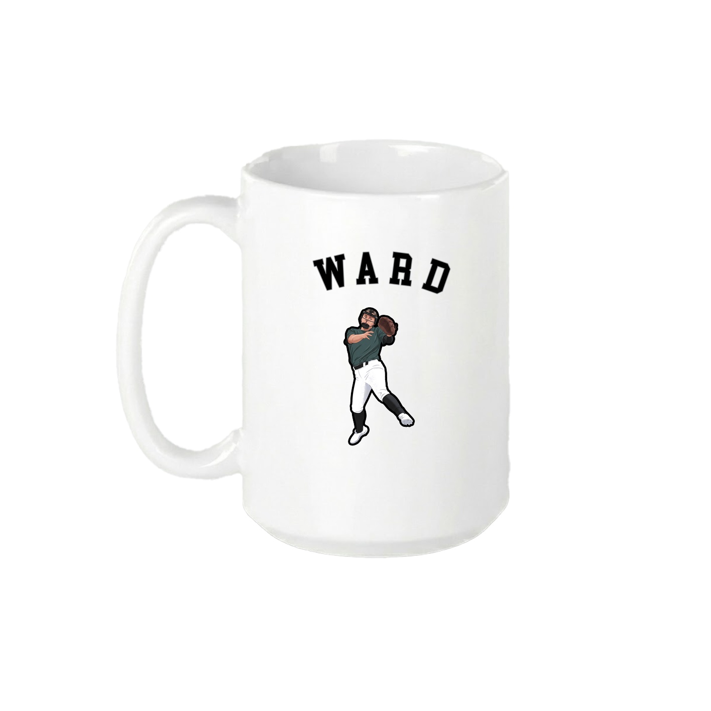 15oz Coffee Mug — Shirsey Arch in White