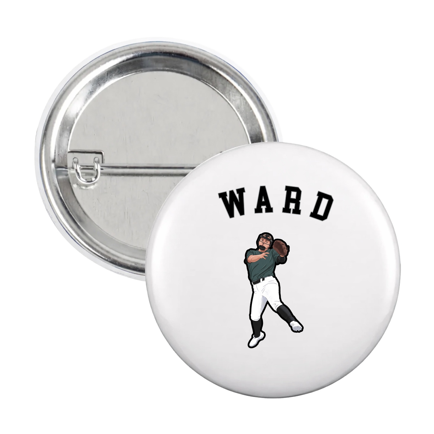 Game Day Button — Shirsey Arch in White