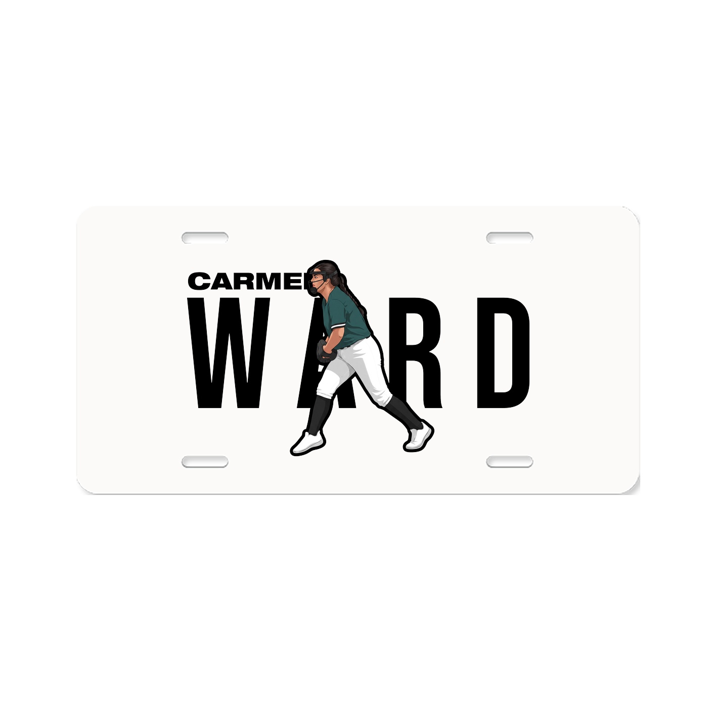 License Plate — Player Name in Classic