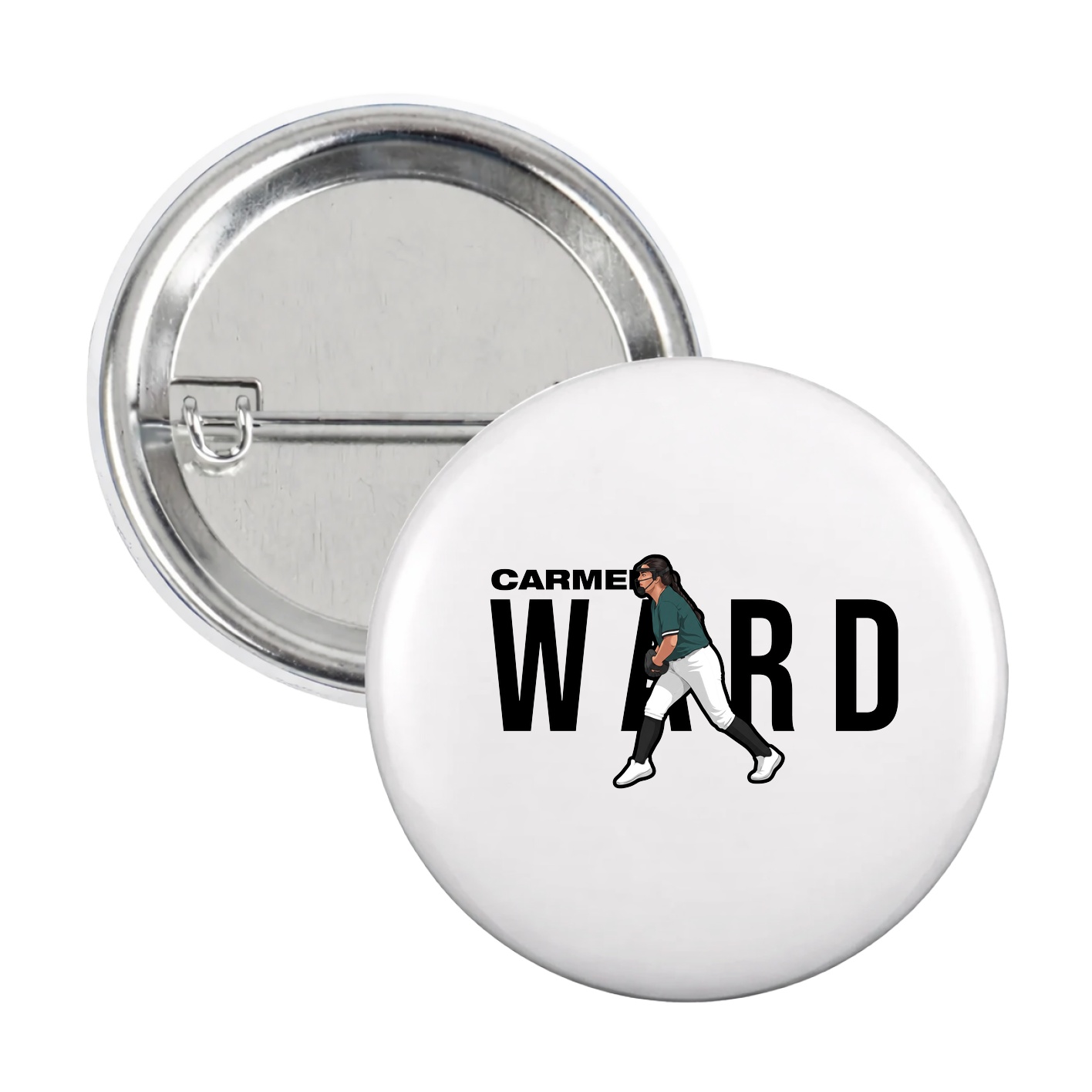 Game Day Button — Player Name in White