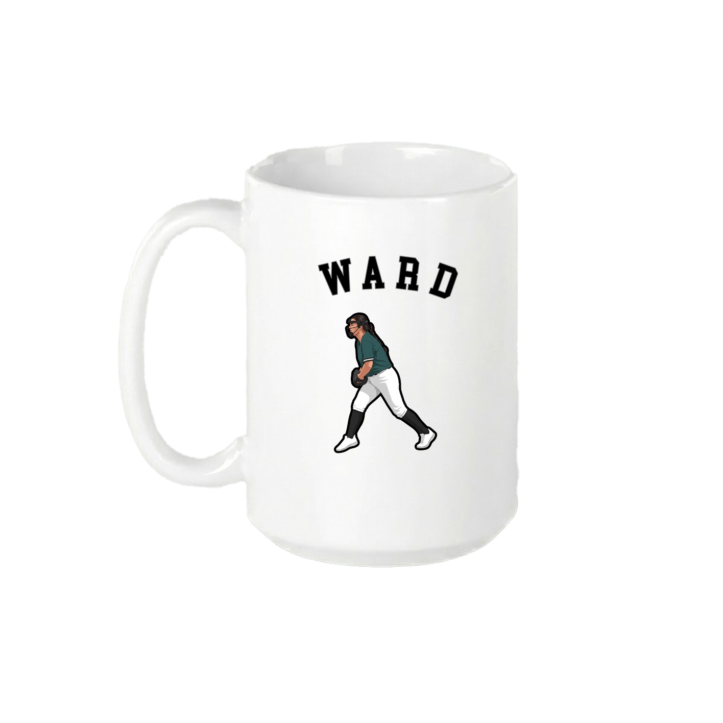 15oz Coffee Mug — Shirsey Arch in White