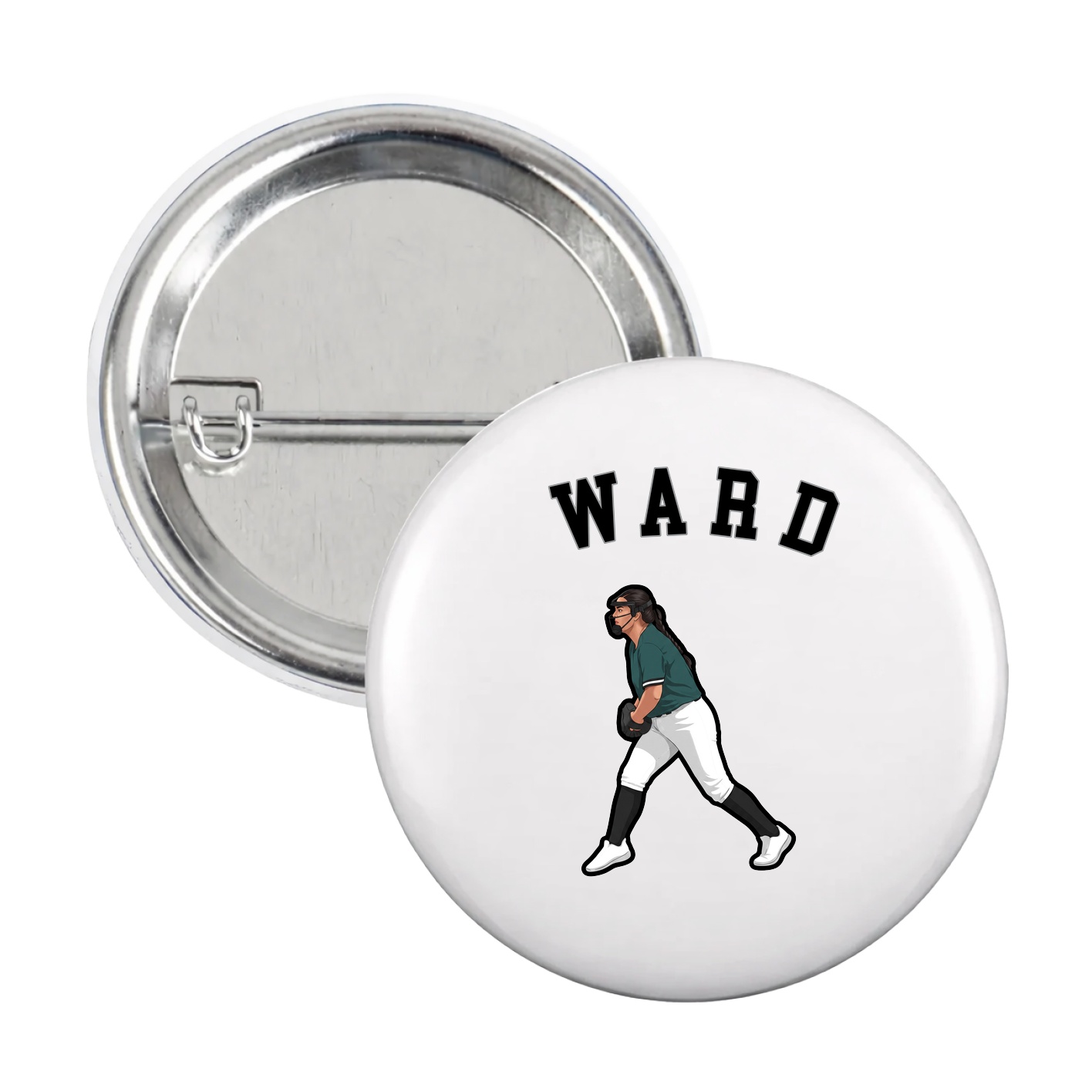 Game Day Button — Shirsey Arch in White