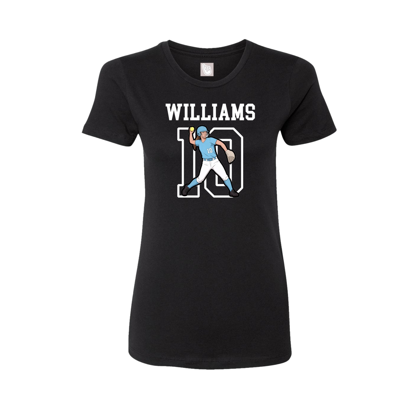 Fitted Women's Tee — Shirsey in Black