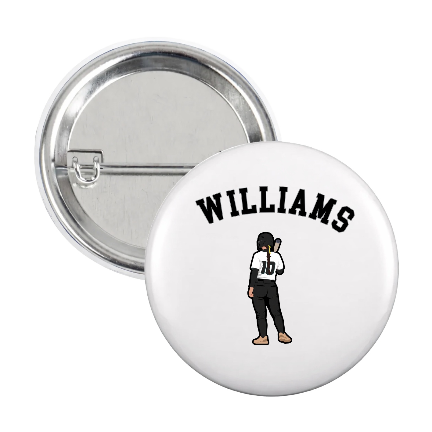 Game Day Button — Shirsey Arch in White