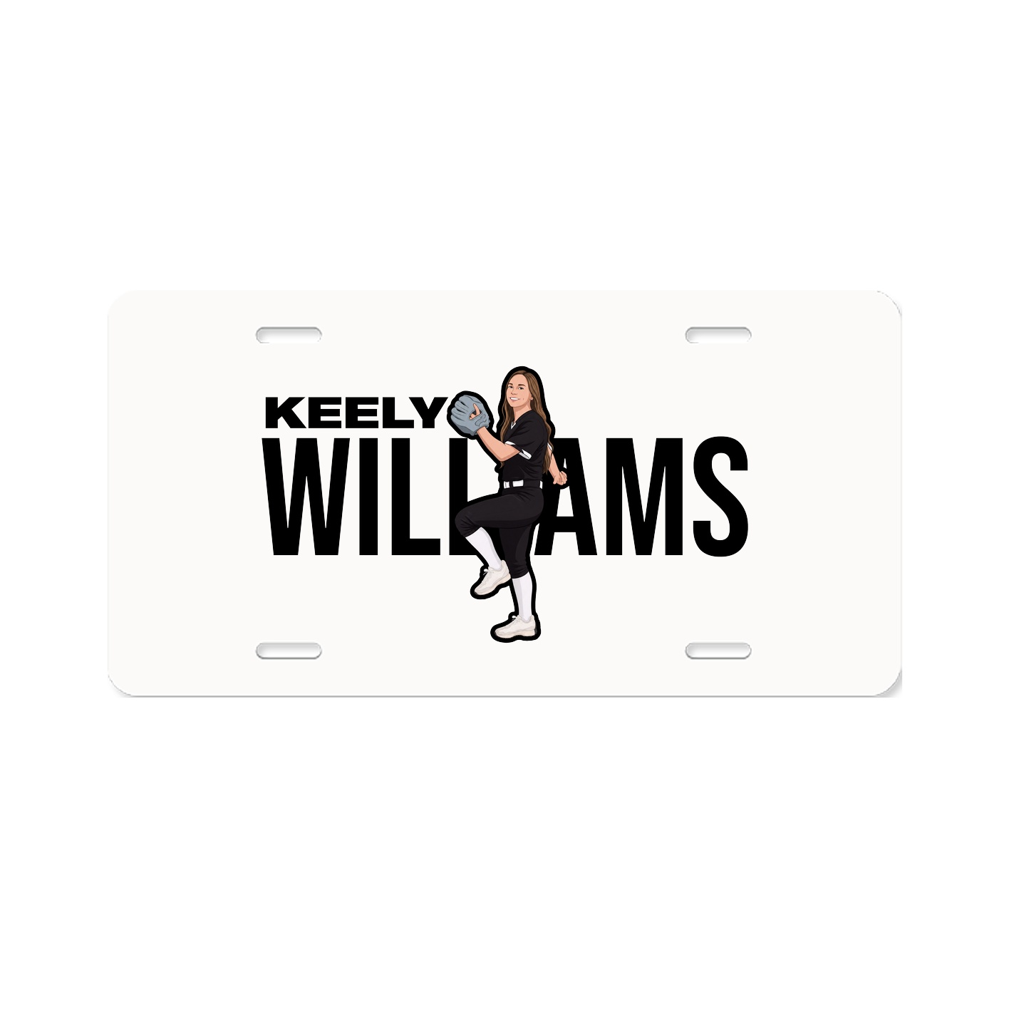 License Plate — Player Name in Classic