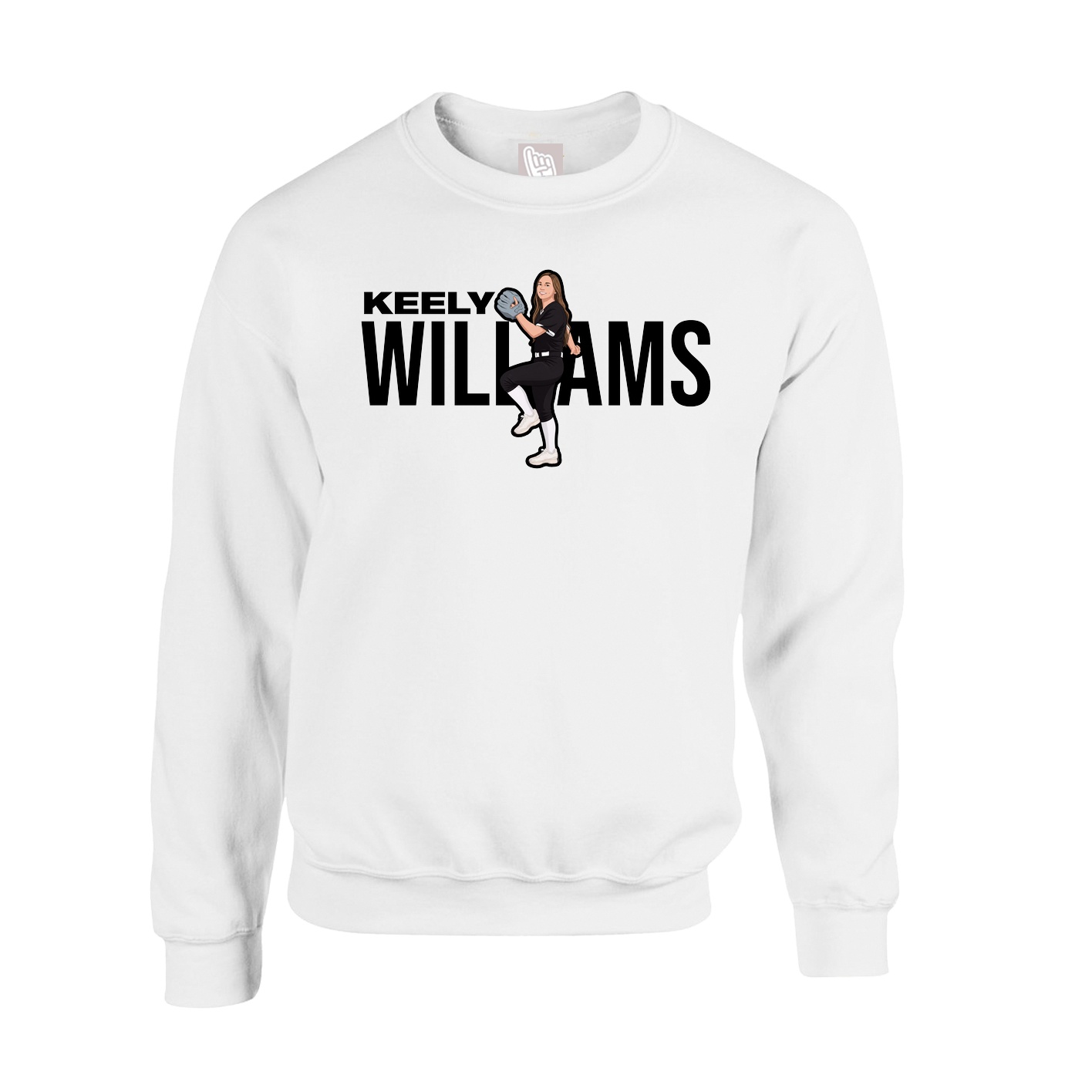Fleece Crew — Player Name in White