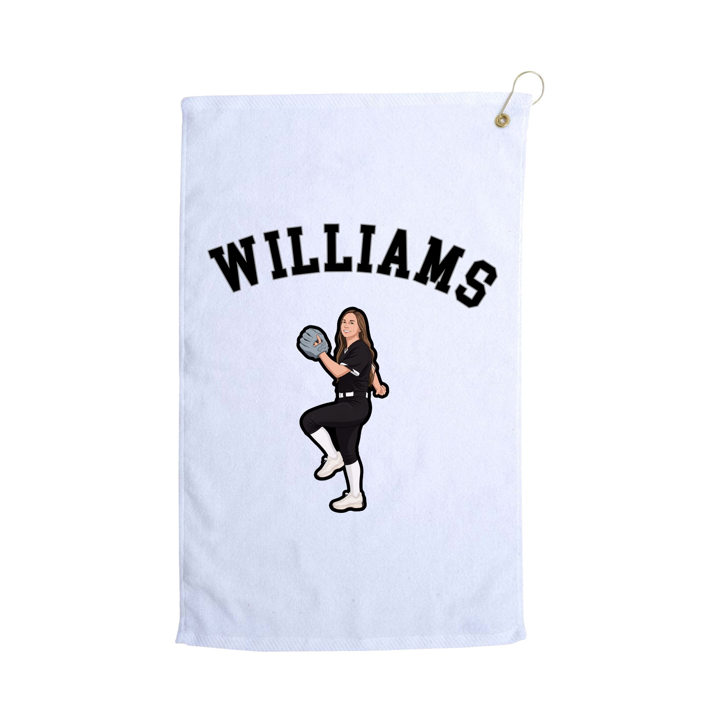 Golf Towel — Shirsey Arch in White