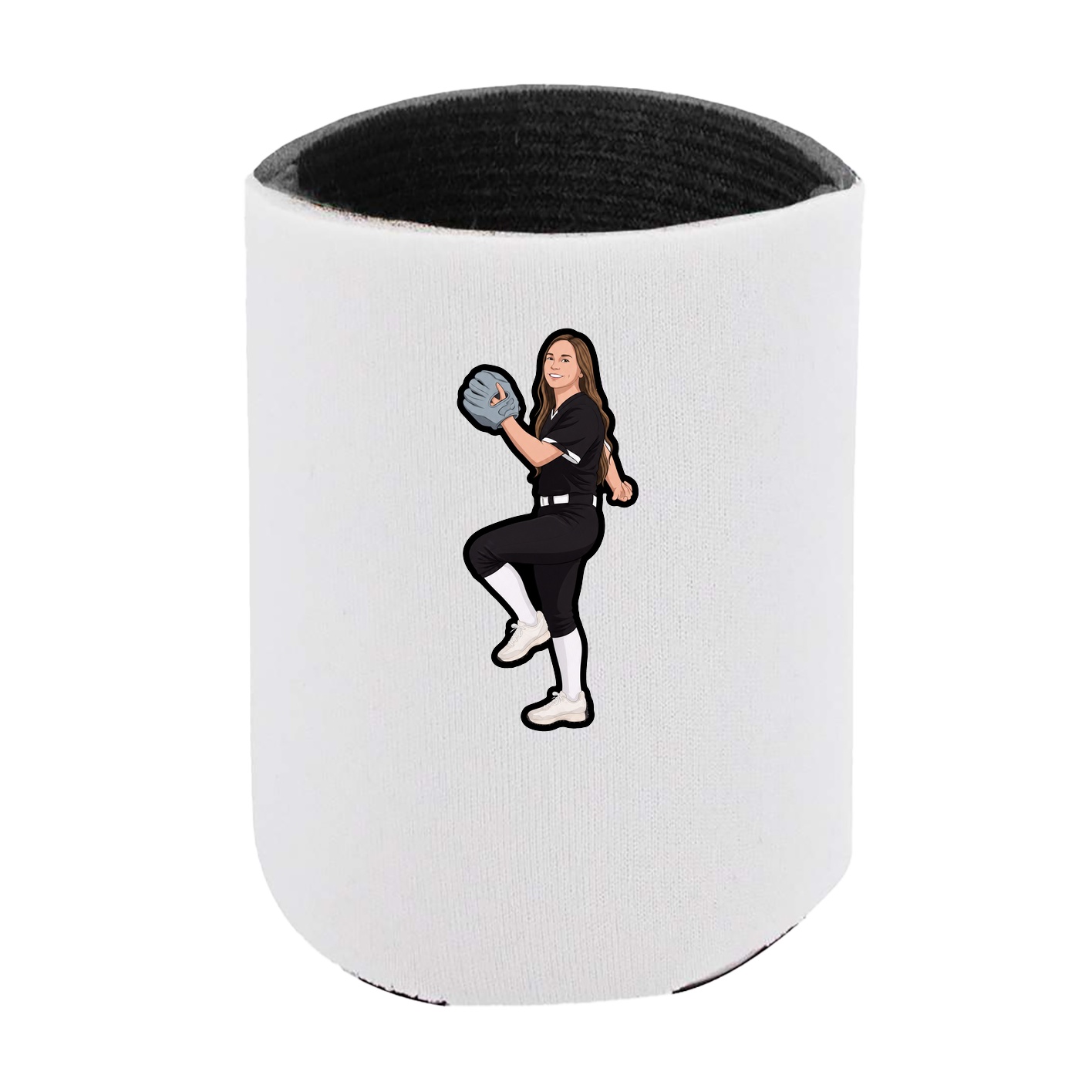 Can Holder — Name Vertical in White