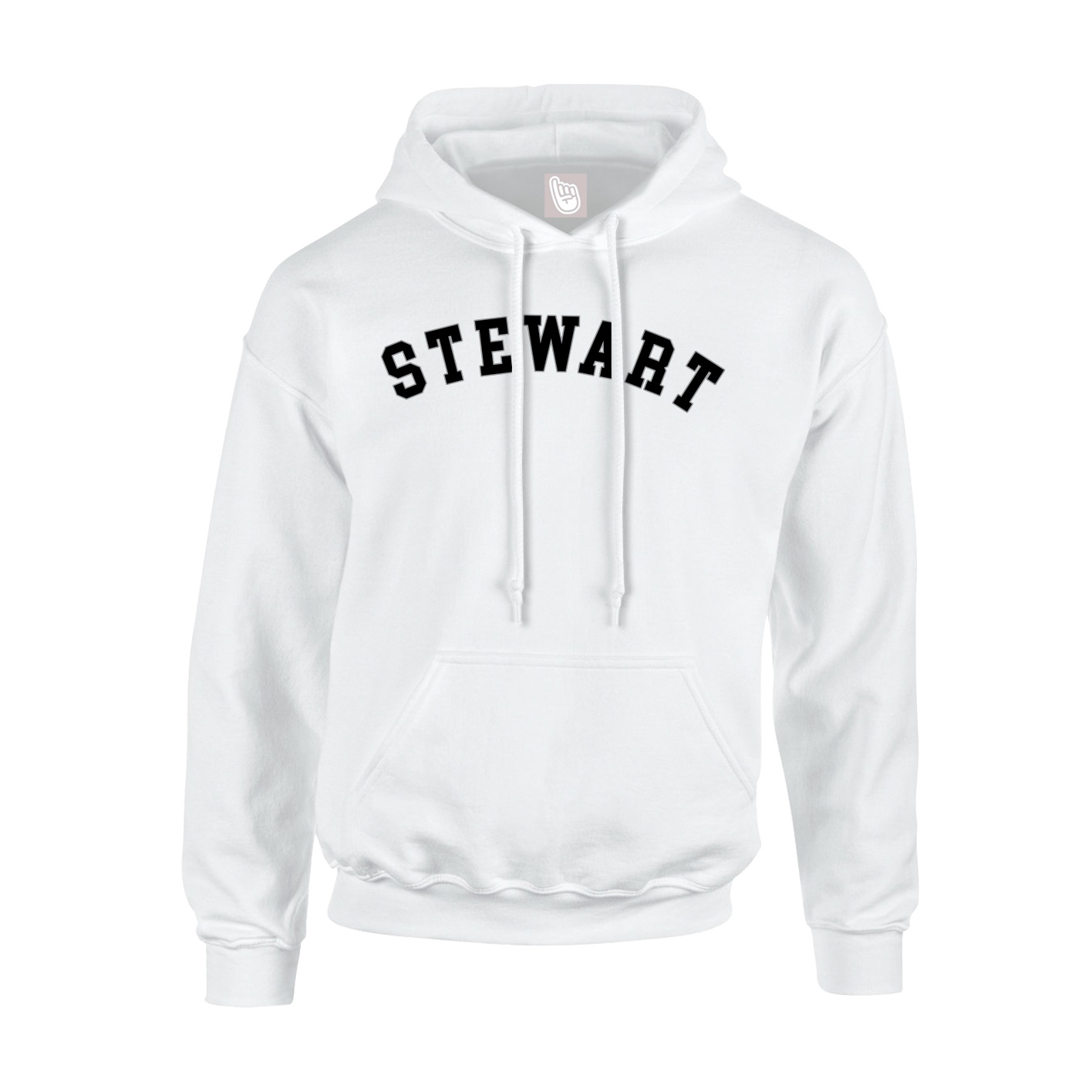 Youth Hoodie — Shirsey Arch in White