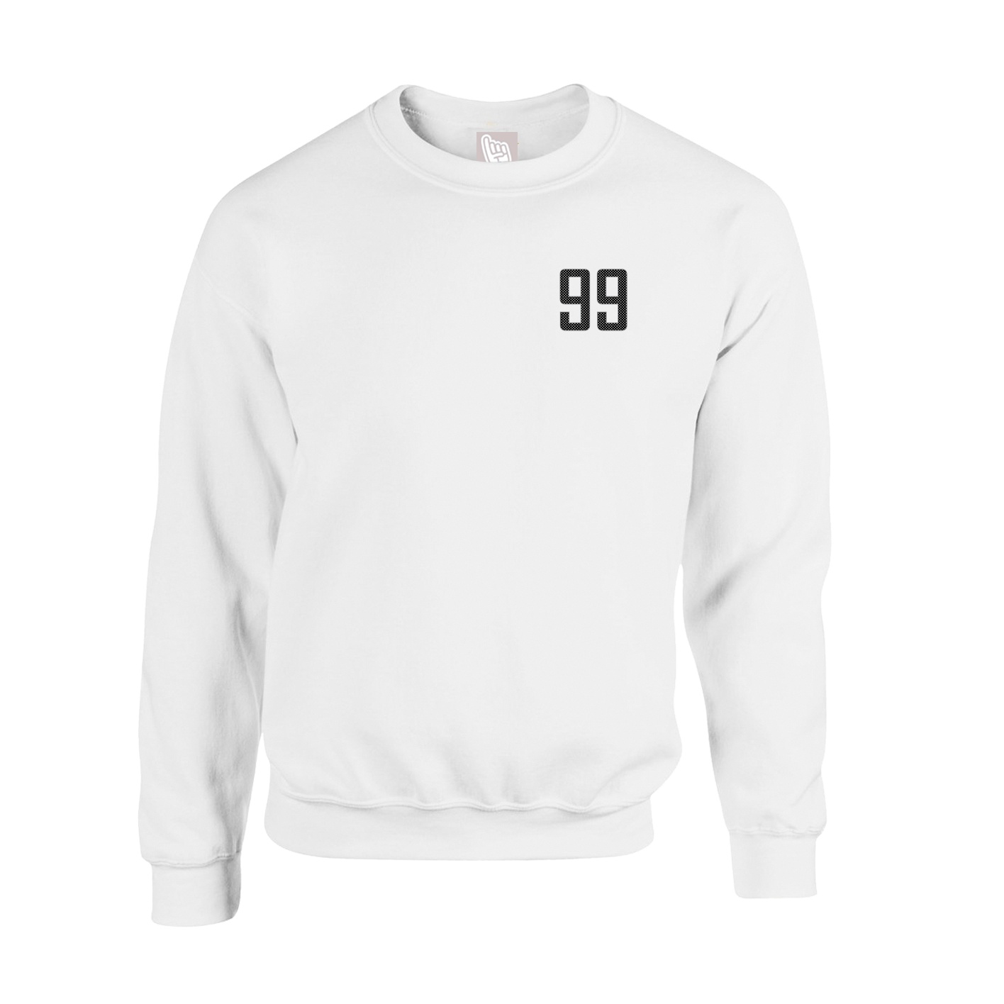 Fleece Crew — Front Shirsy in White