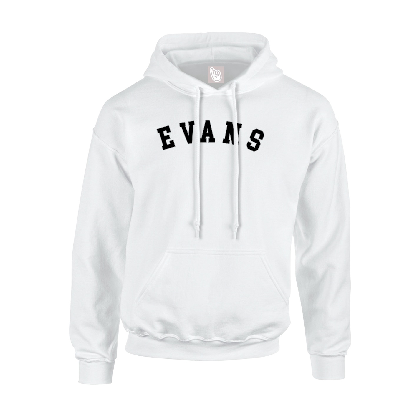 Youth Hoodie — Shirsey Arch in White