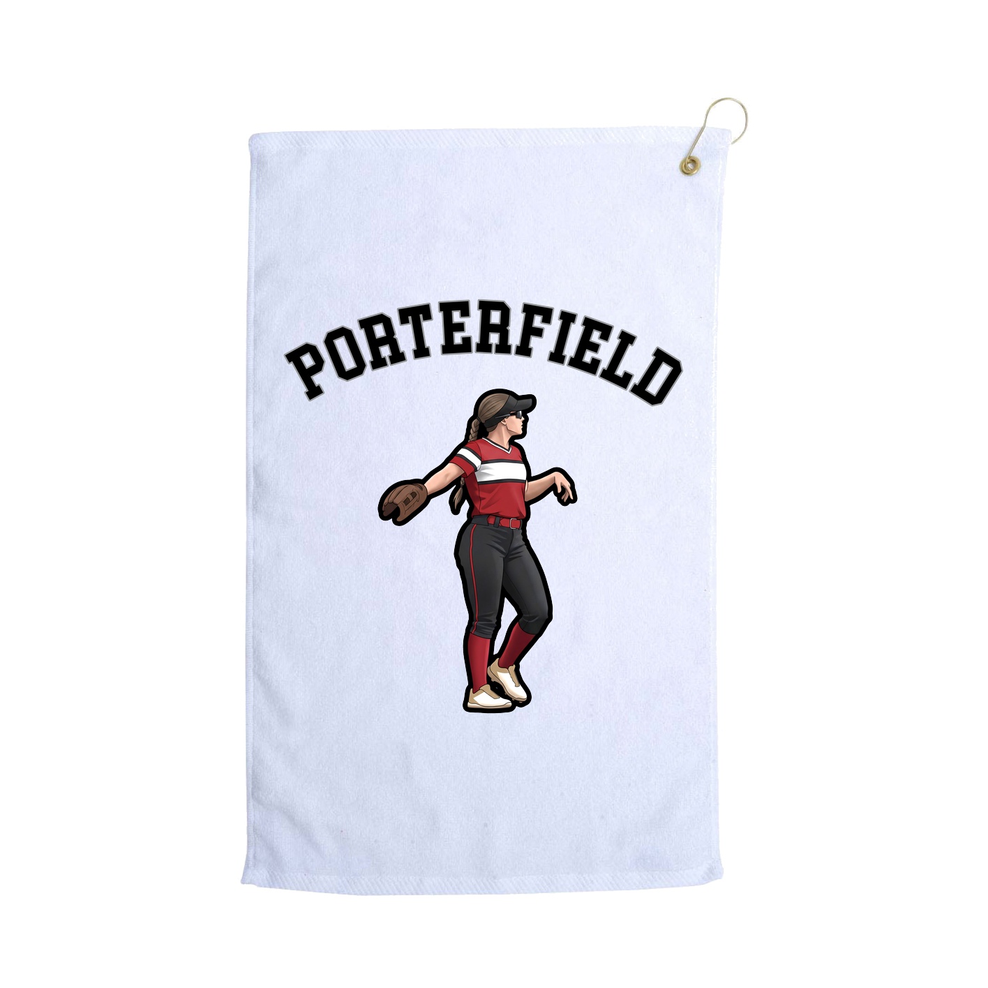 Golf Towel — Shirsey Arch in White