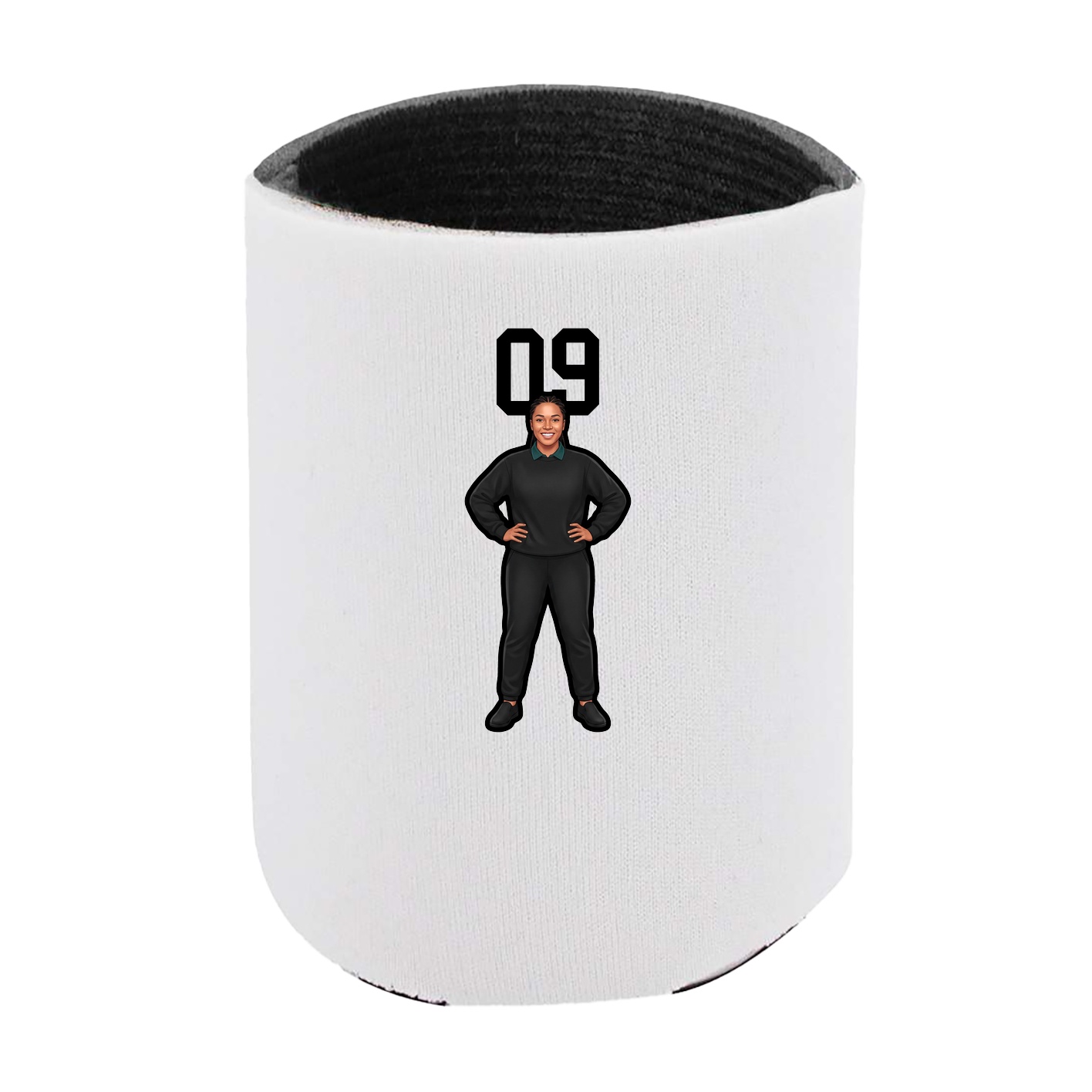 Can Holder — Number Top in White