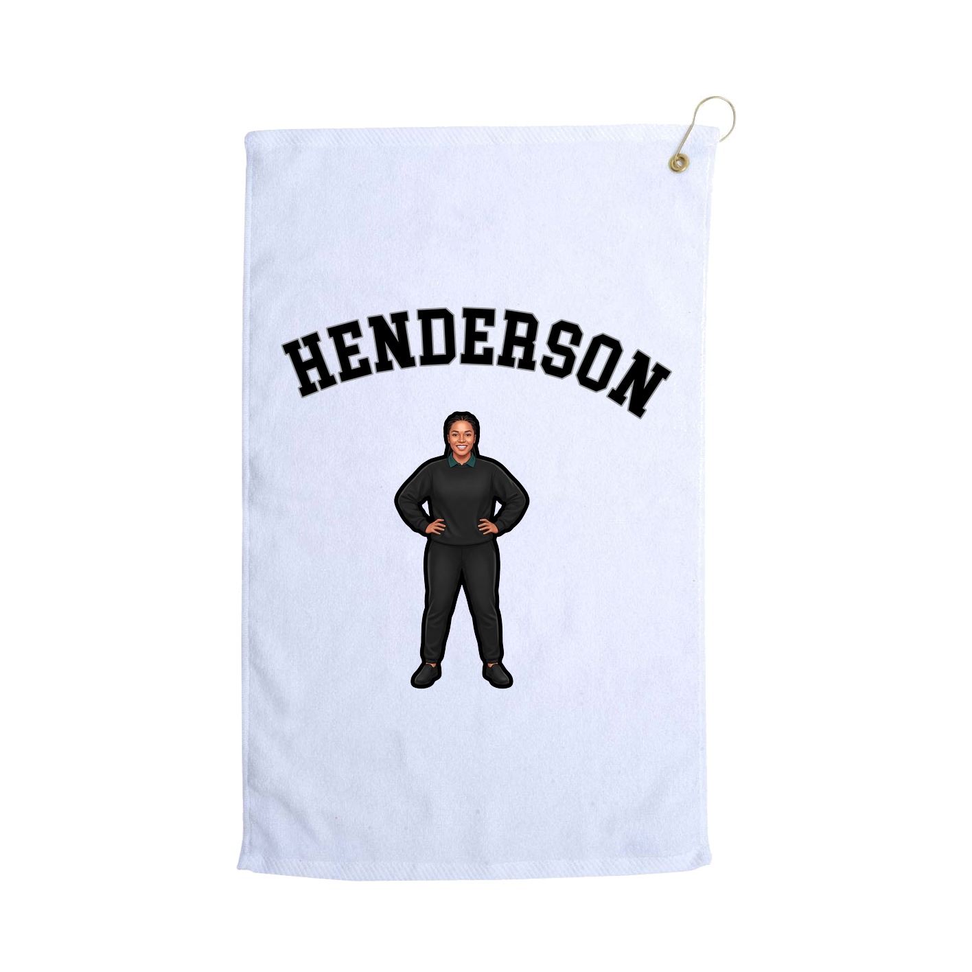 Golf Towel — Shirsey Arch in White