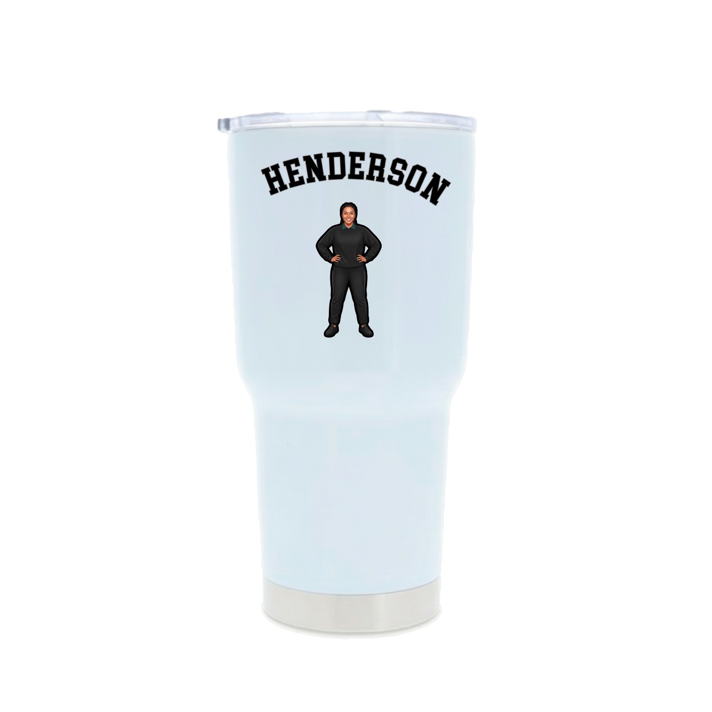 30oz Stainless Steel Tumbler — Shirsey Arch in White