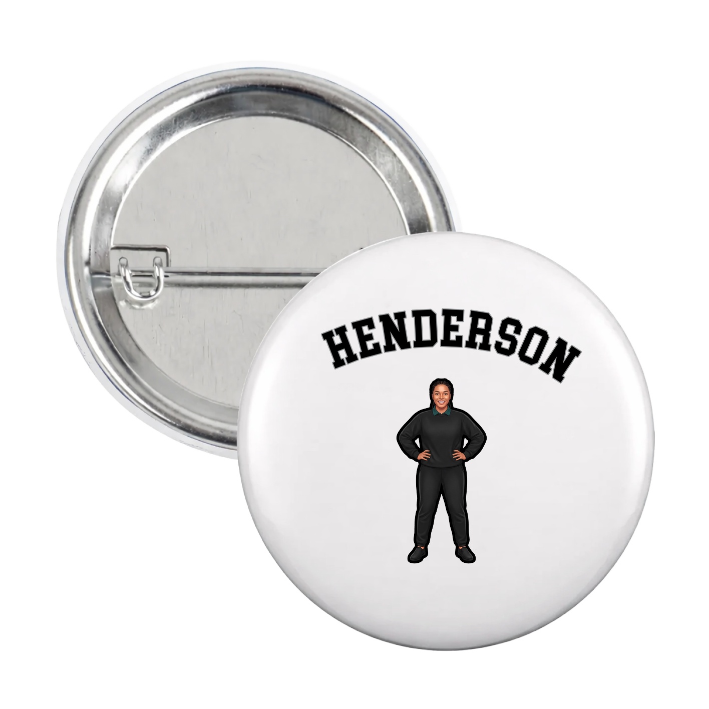 Game Day Button — Shirsey Arch in White