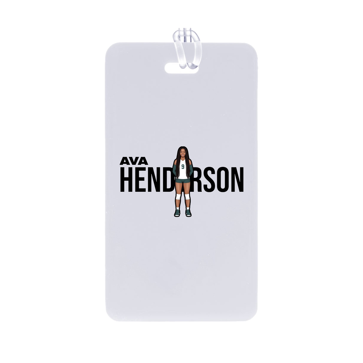 Bag Tag — Player Name in Classic