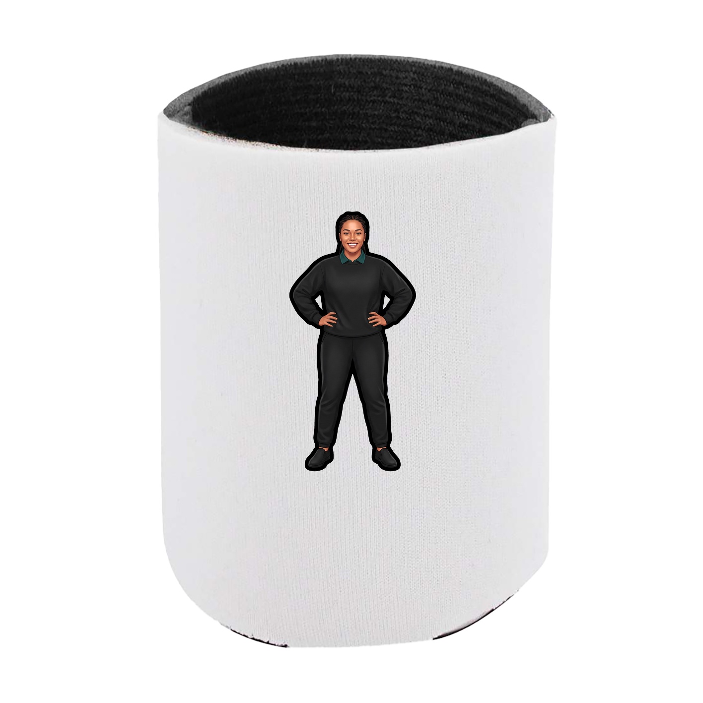 Can Holder — Name Vertical in White