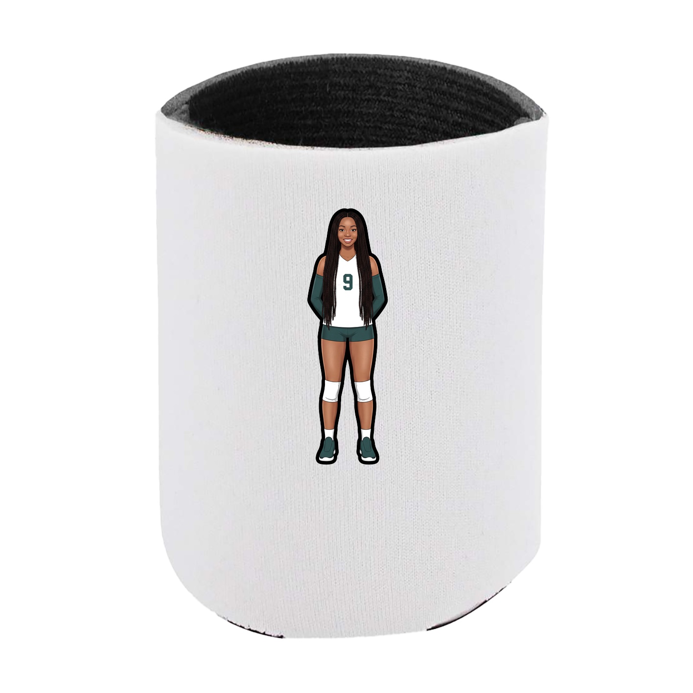 Can Holder — Name Vertical in White