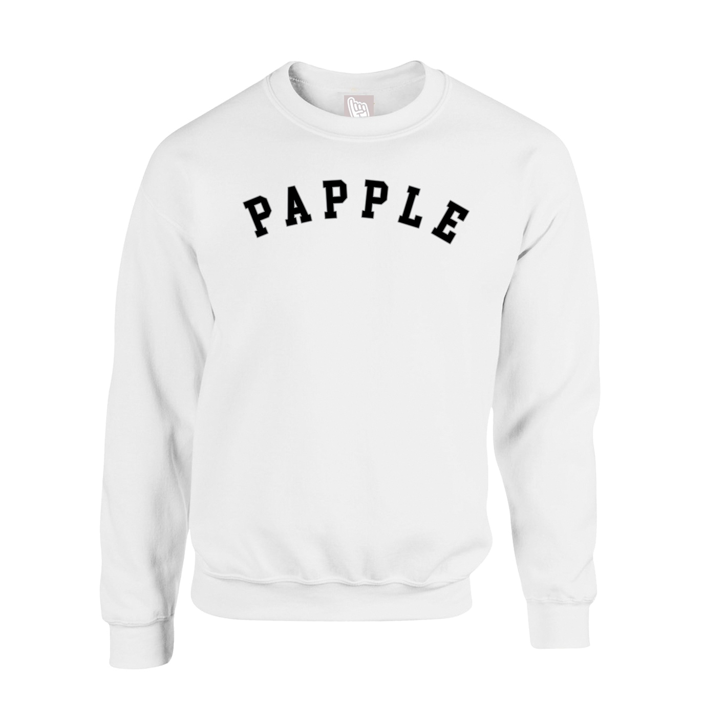 Fleece Crew — Shirsey Arch in White