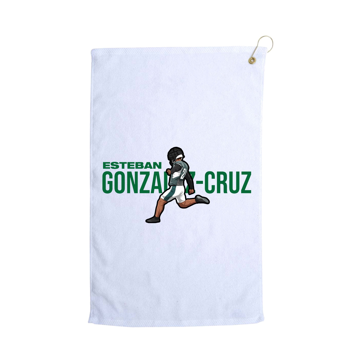 Golf Towel — Player Name in White