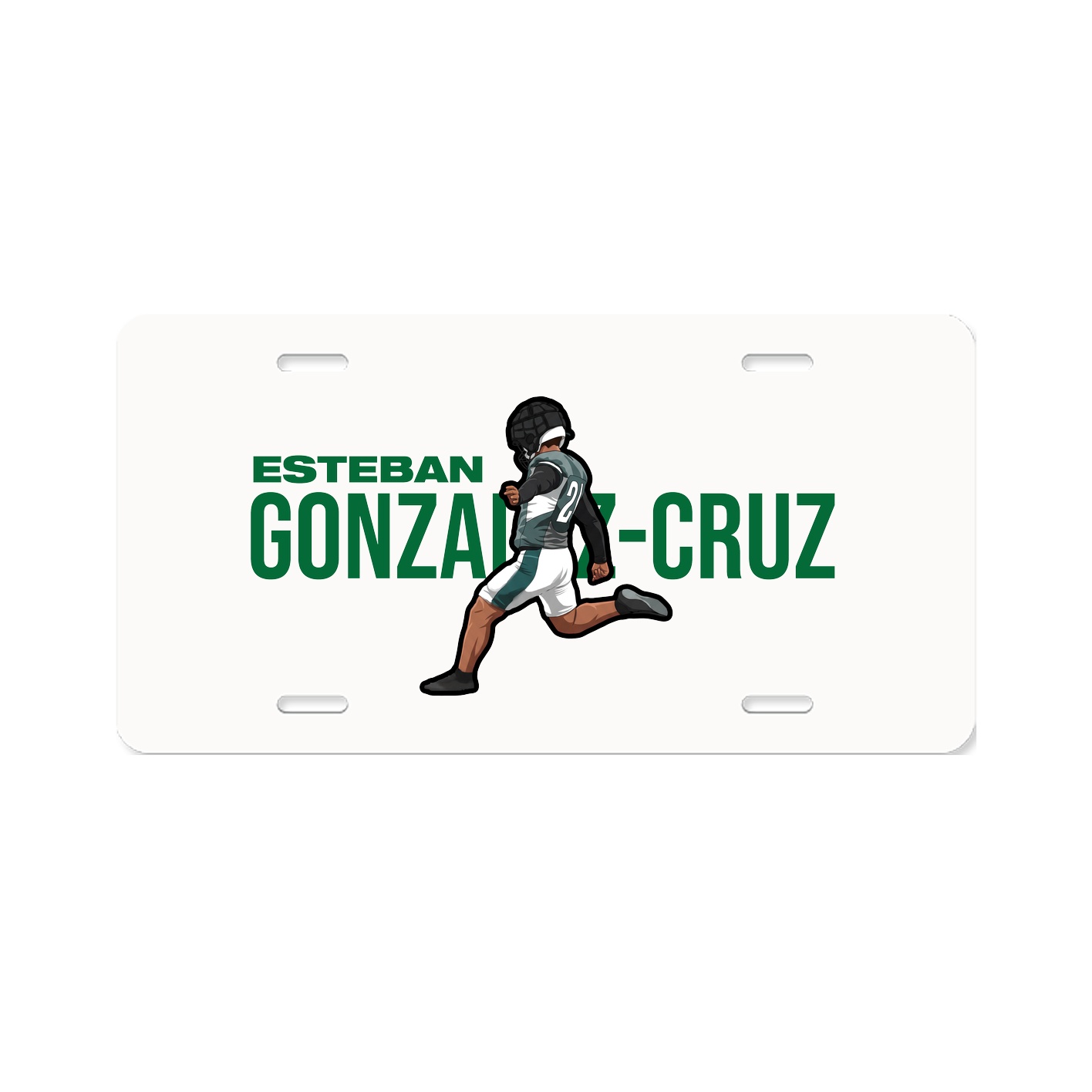 License Plate — Player Name in Classic