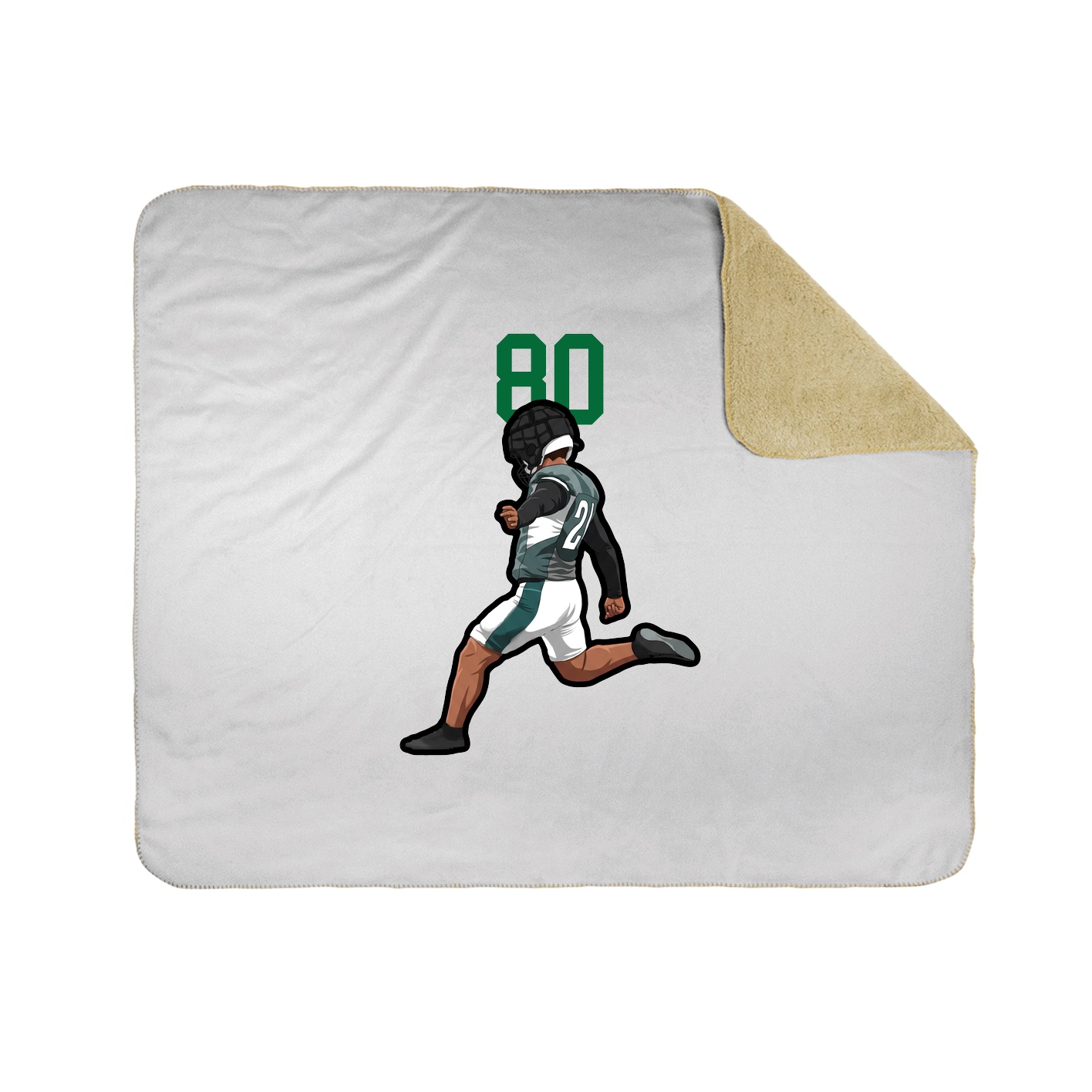 Throw Blanket — Number Top in White