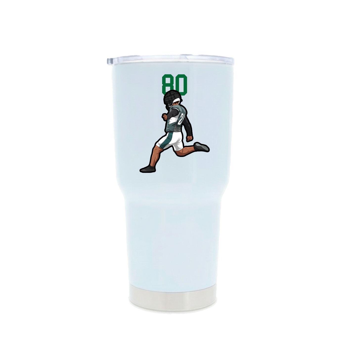 30oz Stainless Steel Tumbler — Number Top in White