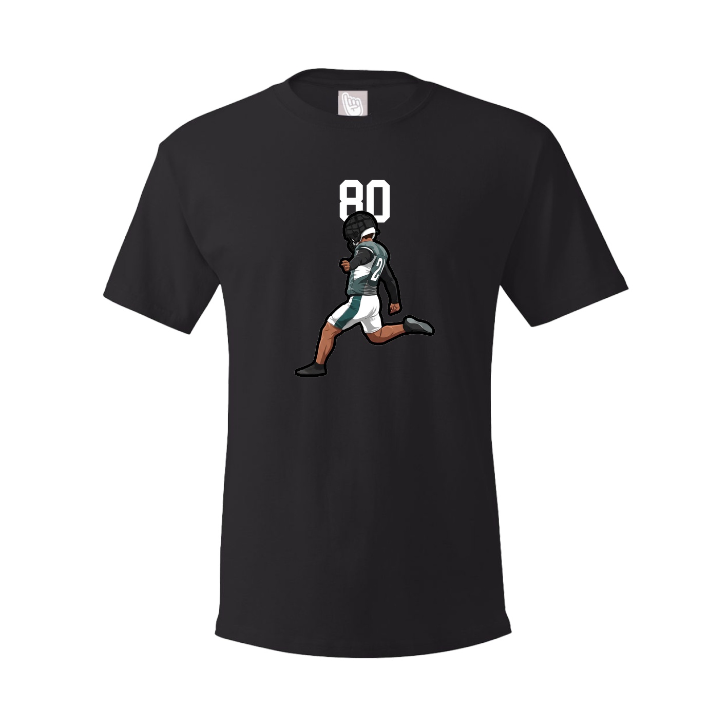Youth Tee — Number Top in Black