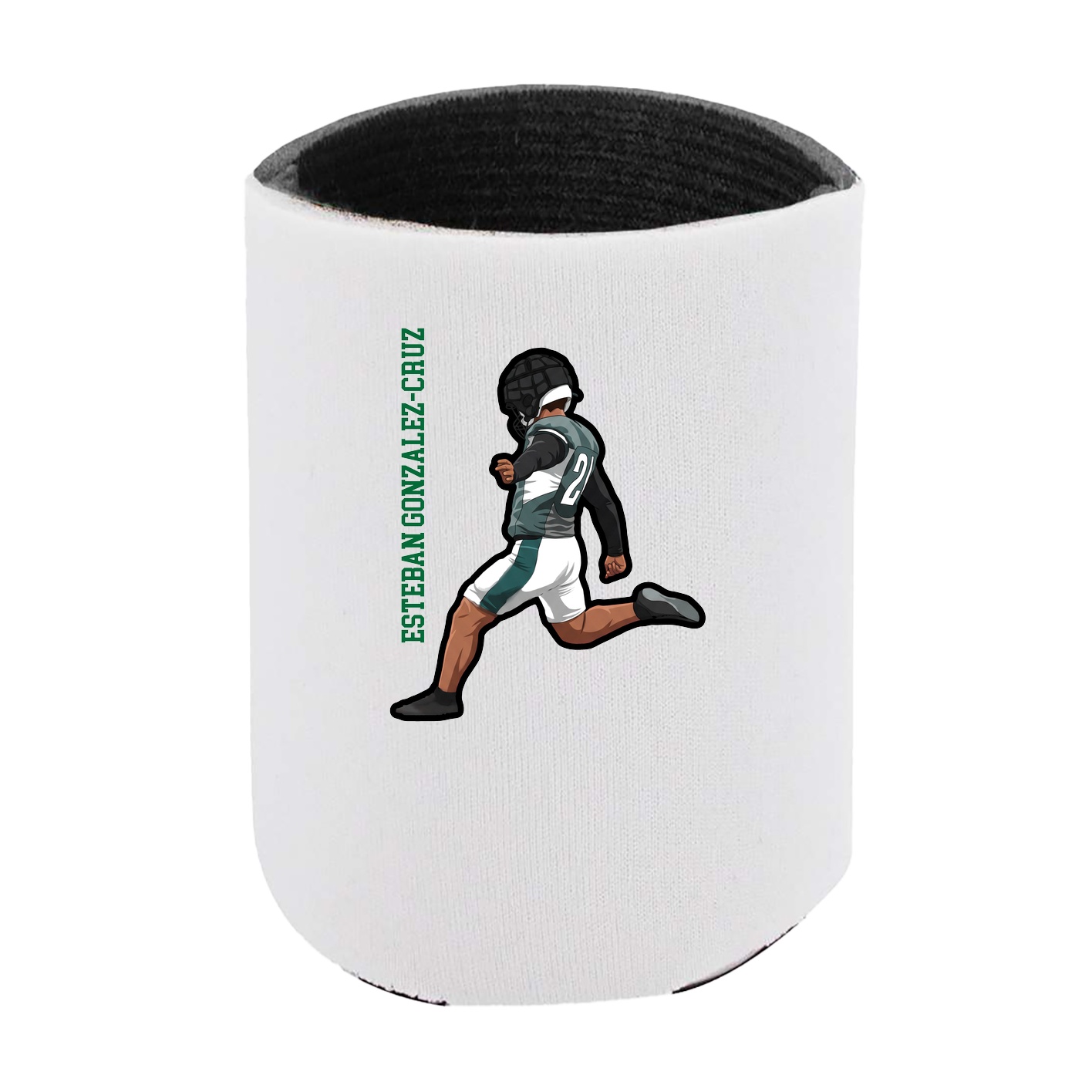 Can Holder — Name Vertical in White