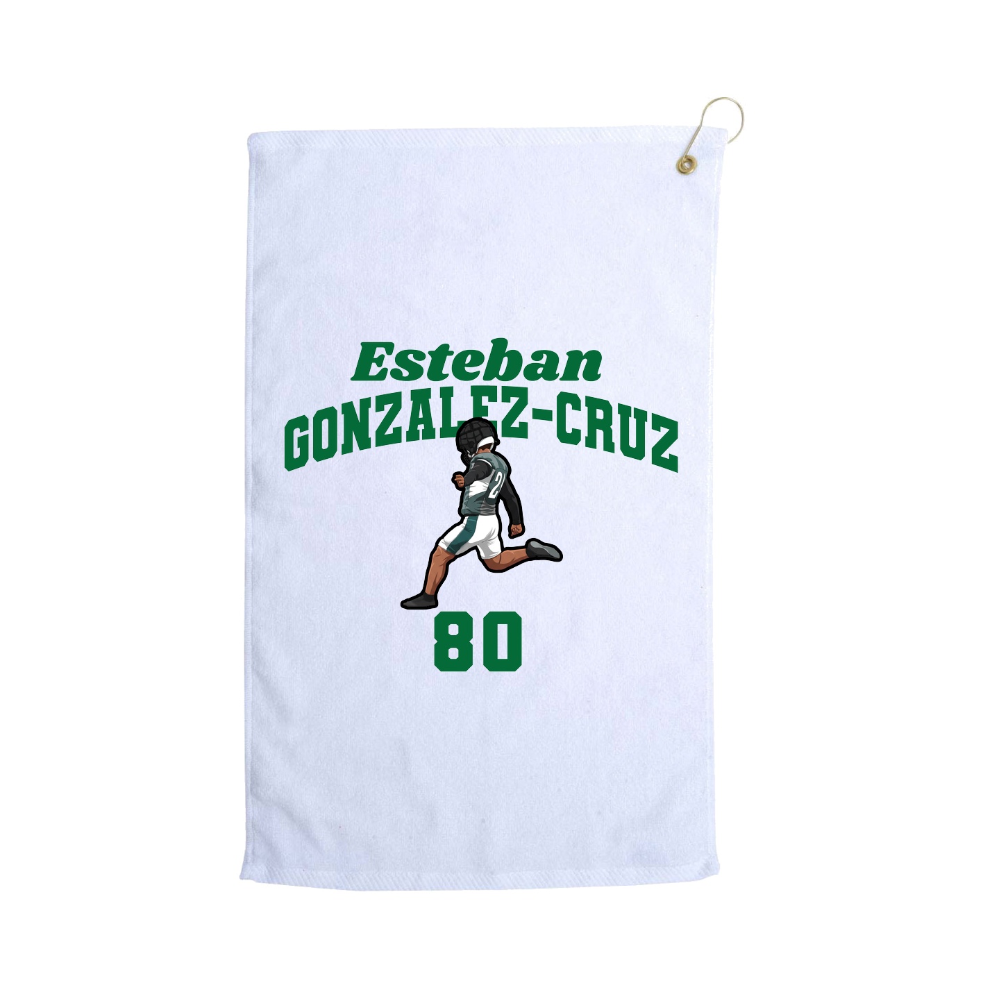 Golf Towel — Signature Arch in White