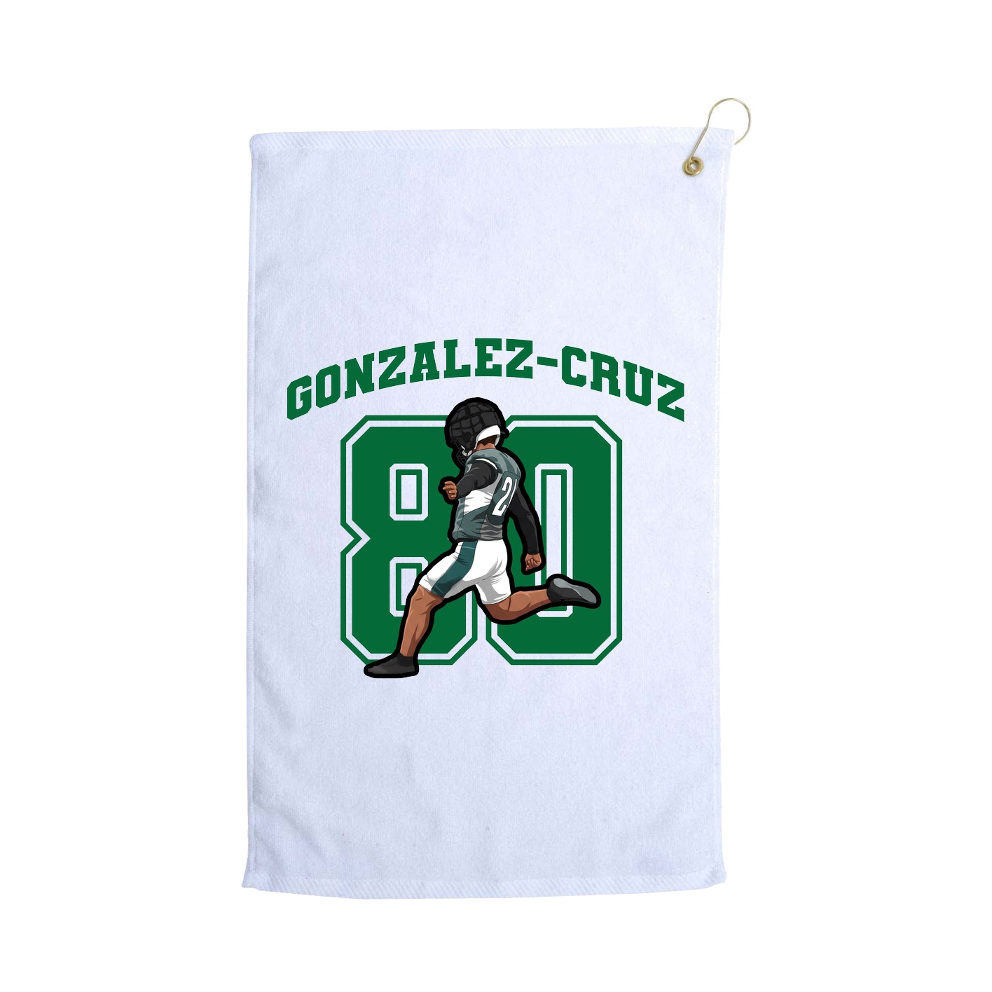 Golf Towel — Number in White