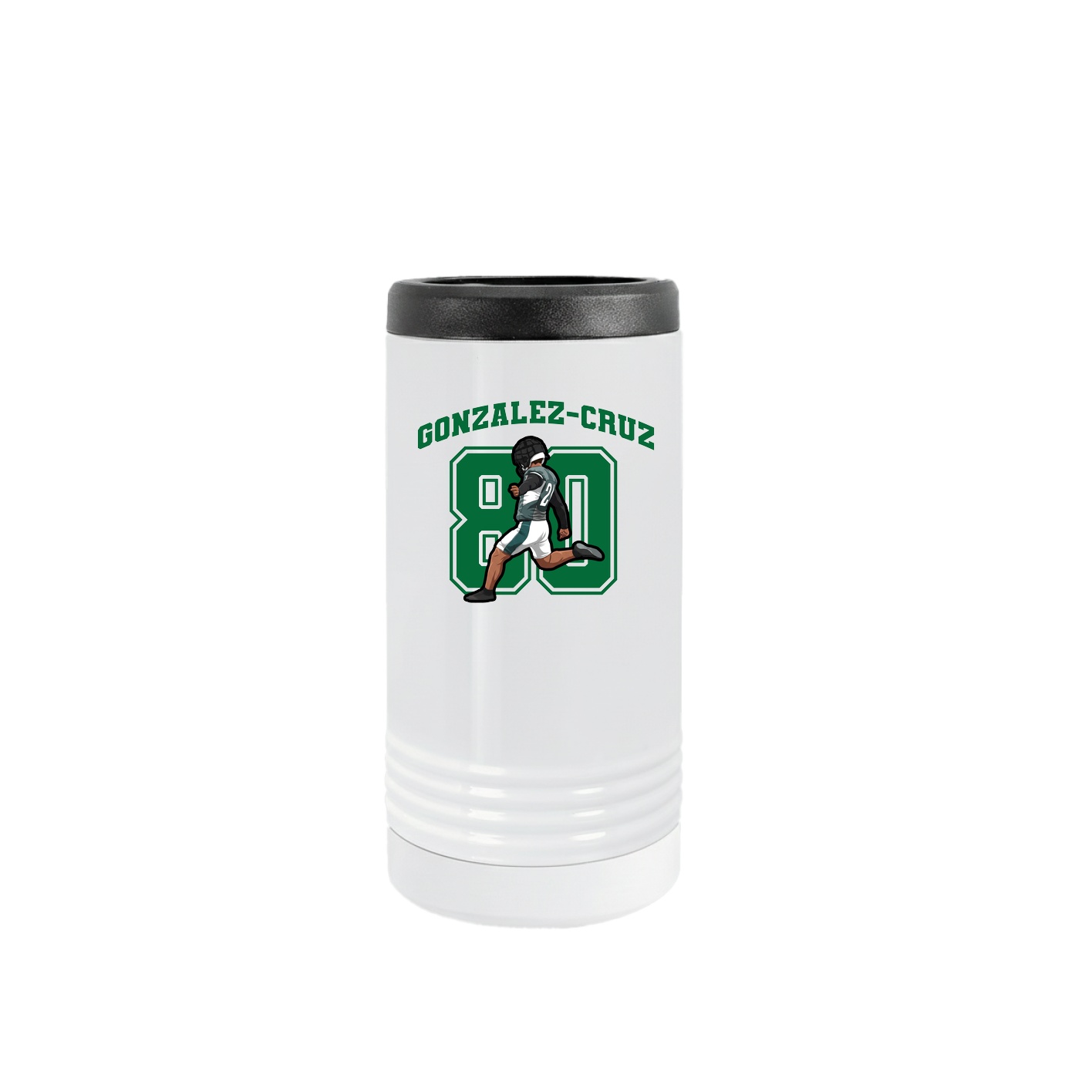 Slim Beverage Holder — Number in White