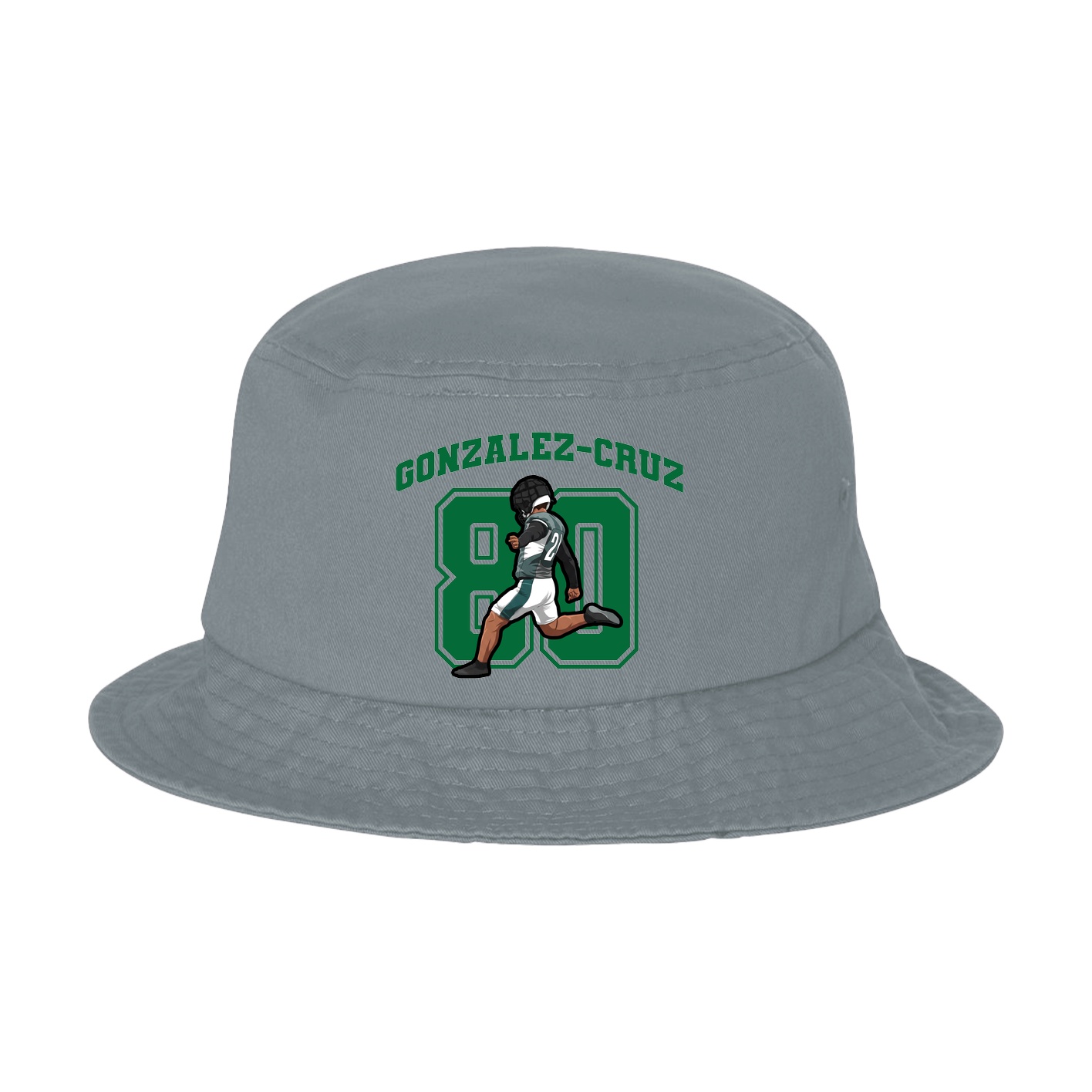 Bucket Cap — Number in Grey