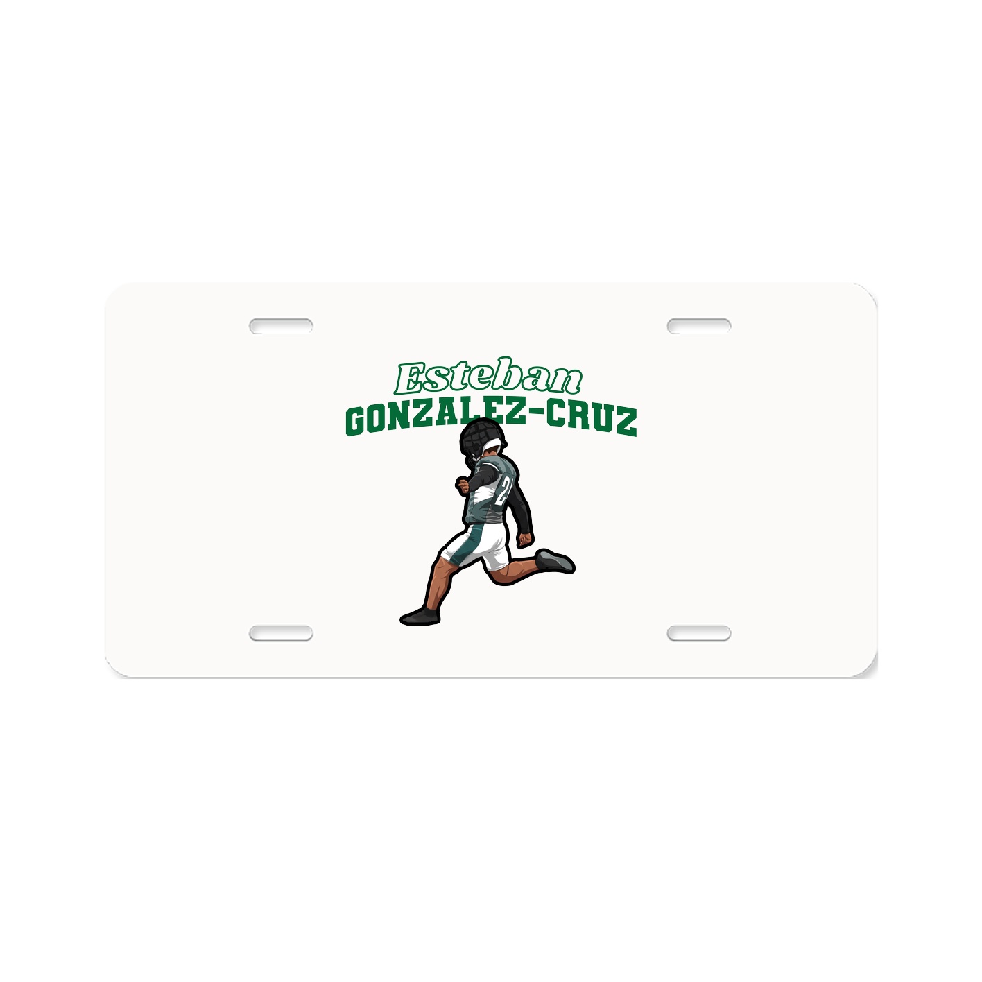 License Plate — Name Arch in Classic