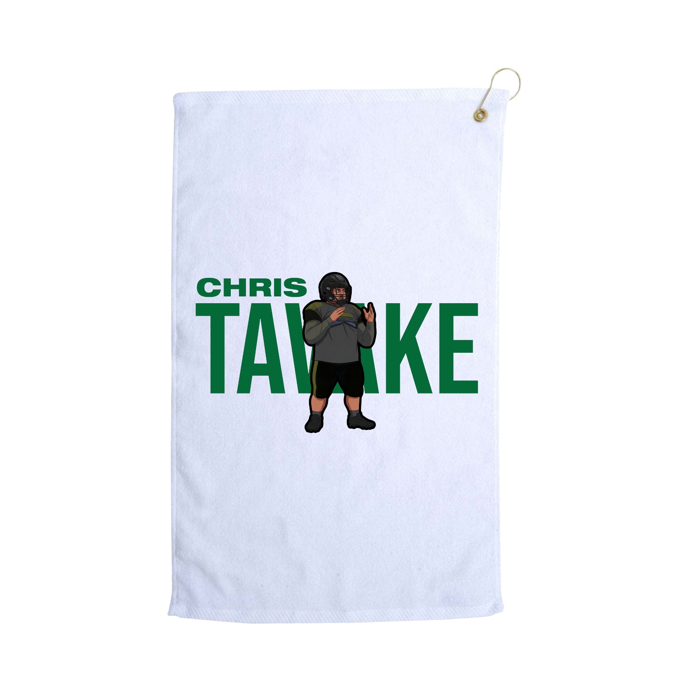 Golf Towel — Player Name in White