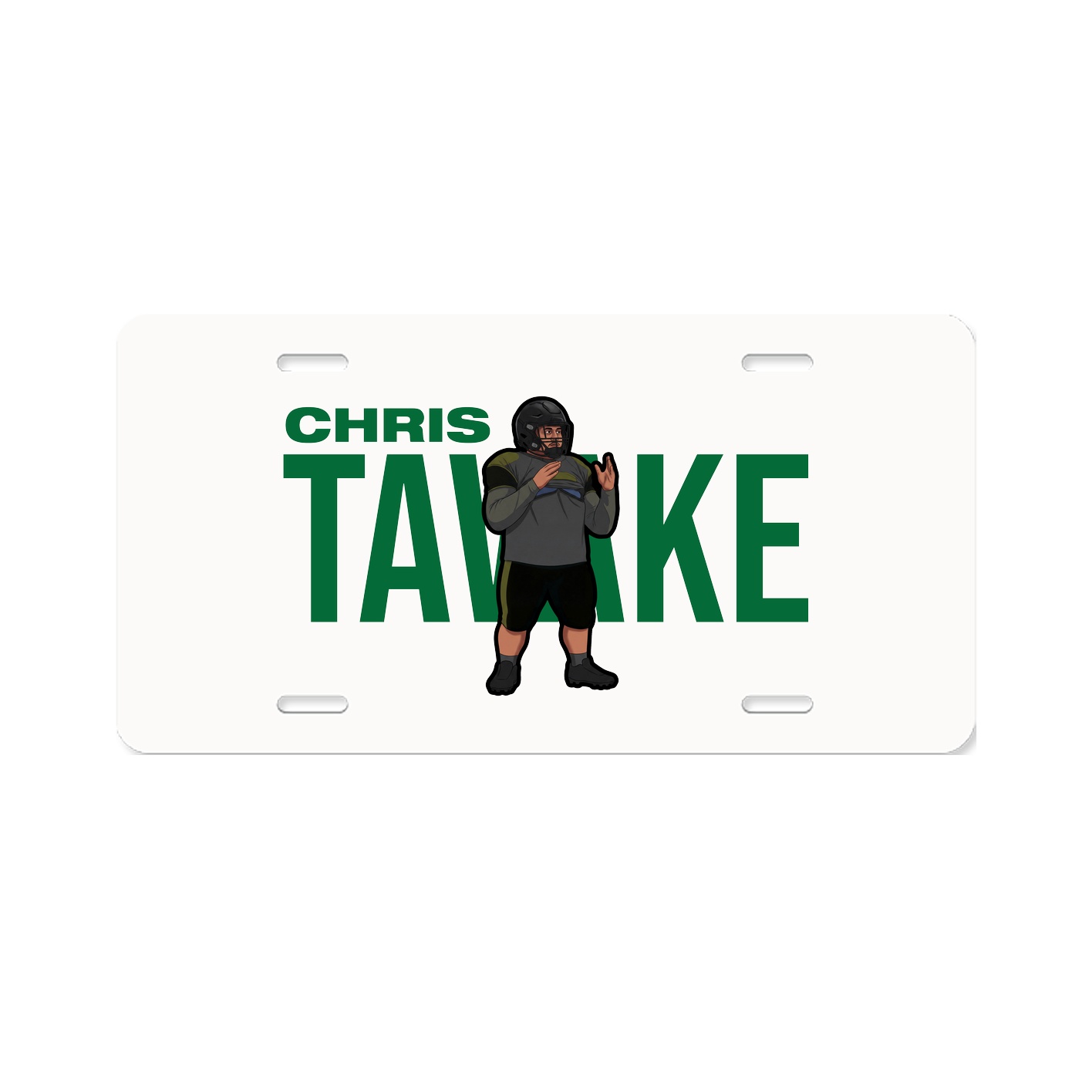 License Plate — Player Name in Classic